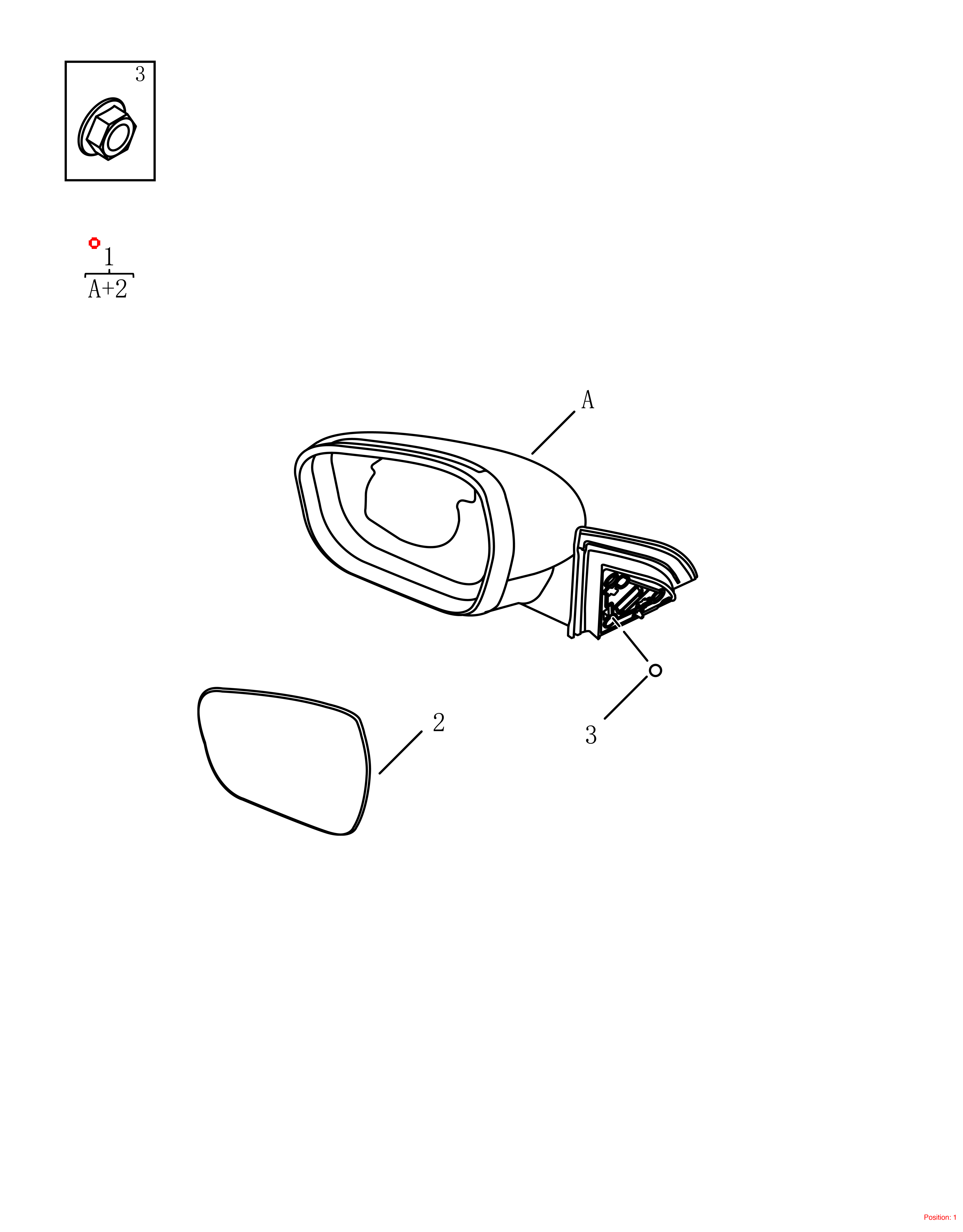 GEELY Reverse mirror assembly OEM 6017005900 FOR Emgrand 6017005900-GEELY_OEM