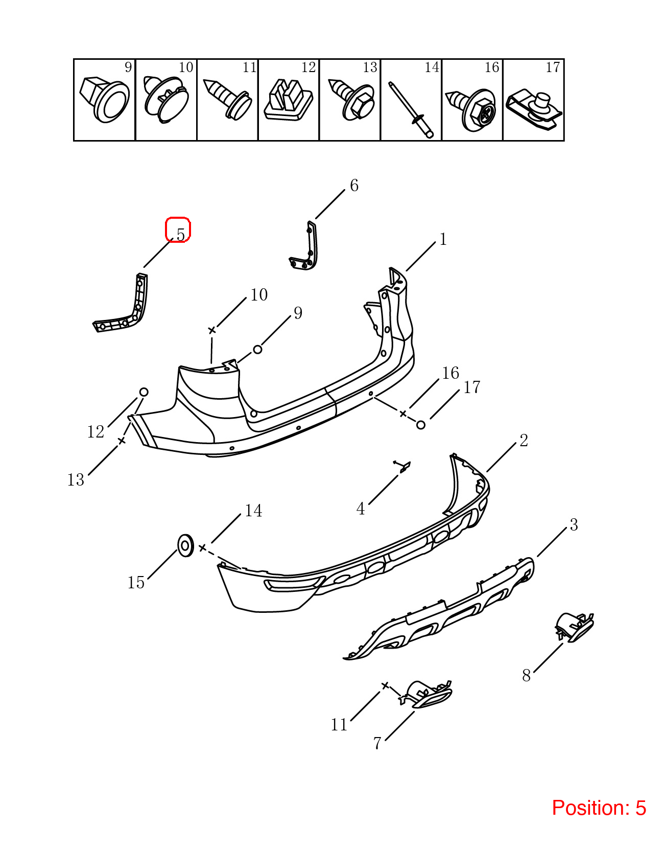GEELY Bumper Cover Bracket OEM 6044032500 FOR Emgrand 6044032500-GEELY_OEM