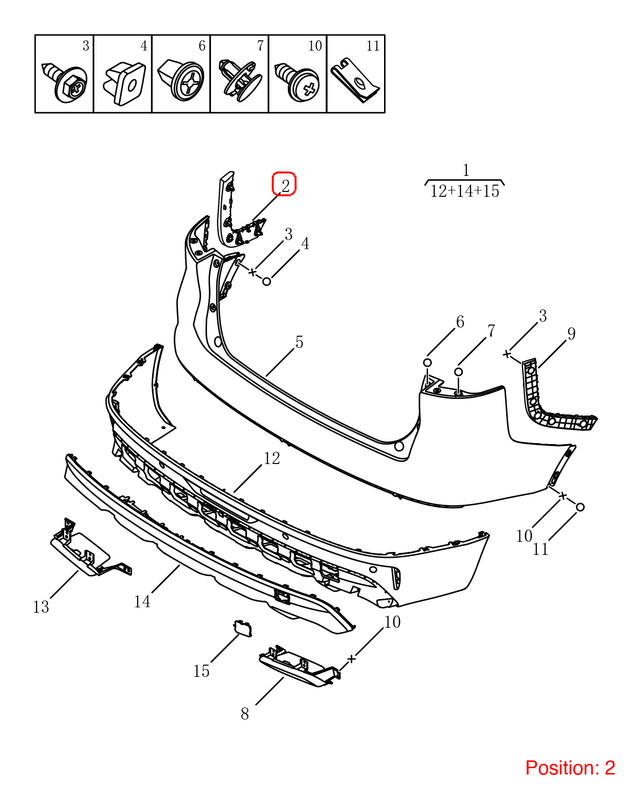 GEELY Bumper Cover Bracket OEM 6044587800 FOR Emgrand 6044587800-GEELY_OEM