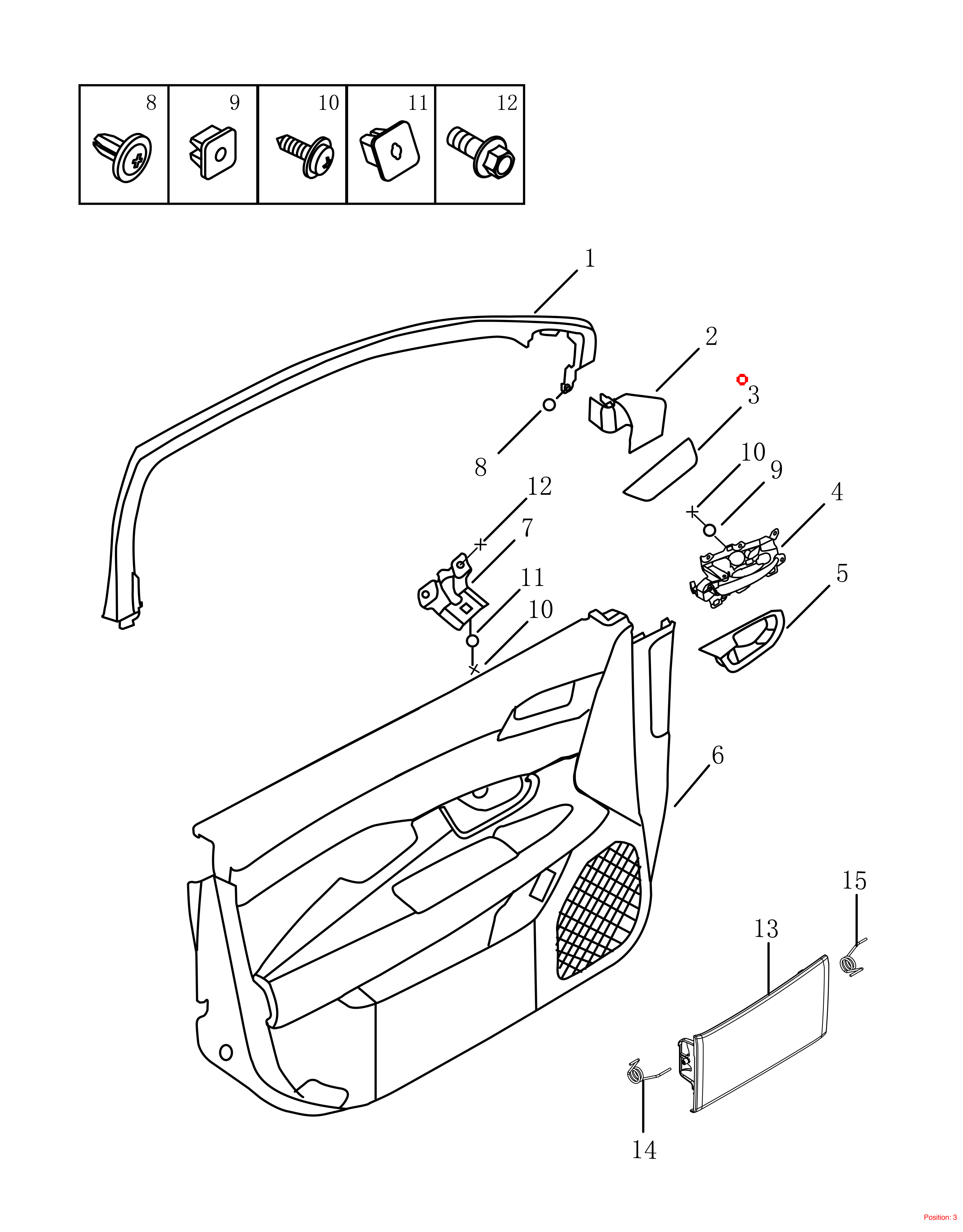GEELY Door inner handle trim panel OEM 6047022800511 FOR Emgrand 6047022800511-GEELY_OEM