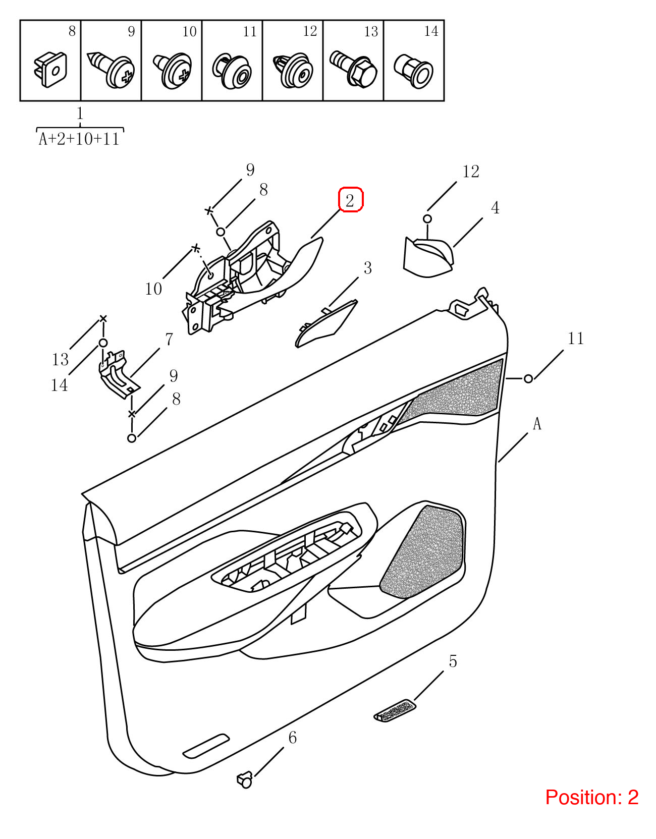 GEELY Door handle OEM 6047140100899 FOR Binrui 6047140100899-GEELY_OEM