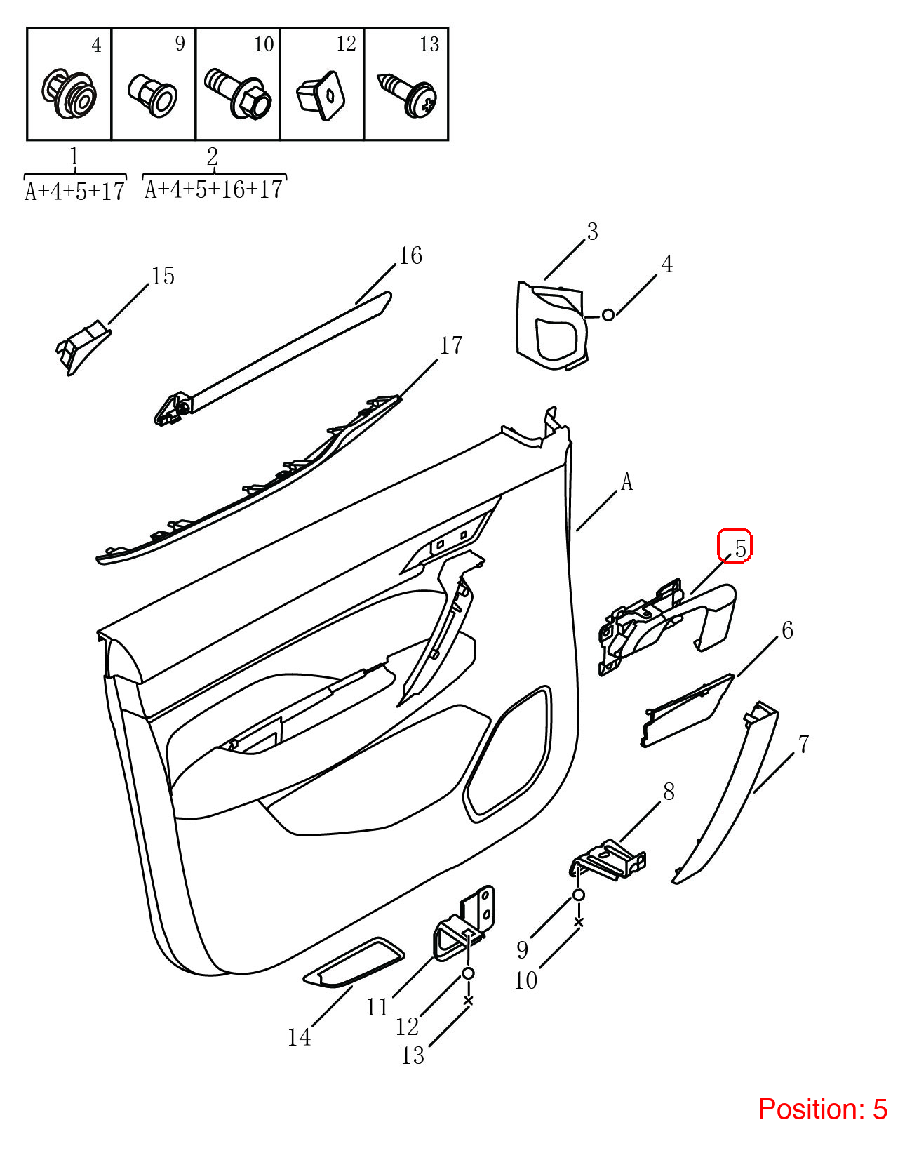 GEELY Door handle OEM 6047624000 FOR Coolray 6047624000-GEELY_OEM