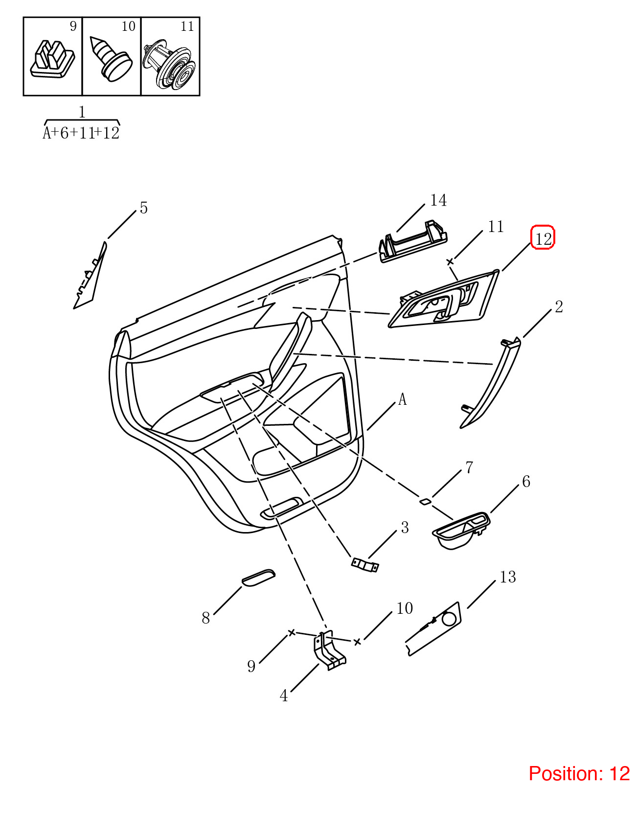 GEELY Door handle OEM 6049008500898 FOR Emgrand 6049008500898-GEELY_OEM