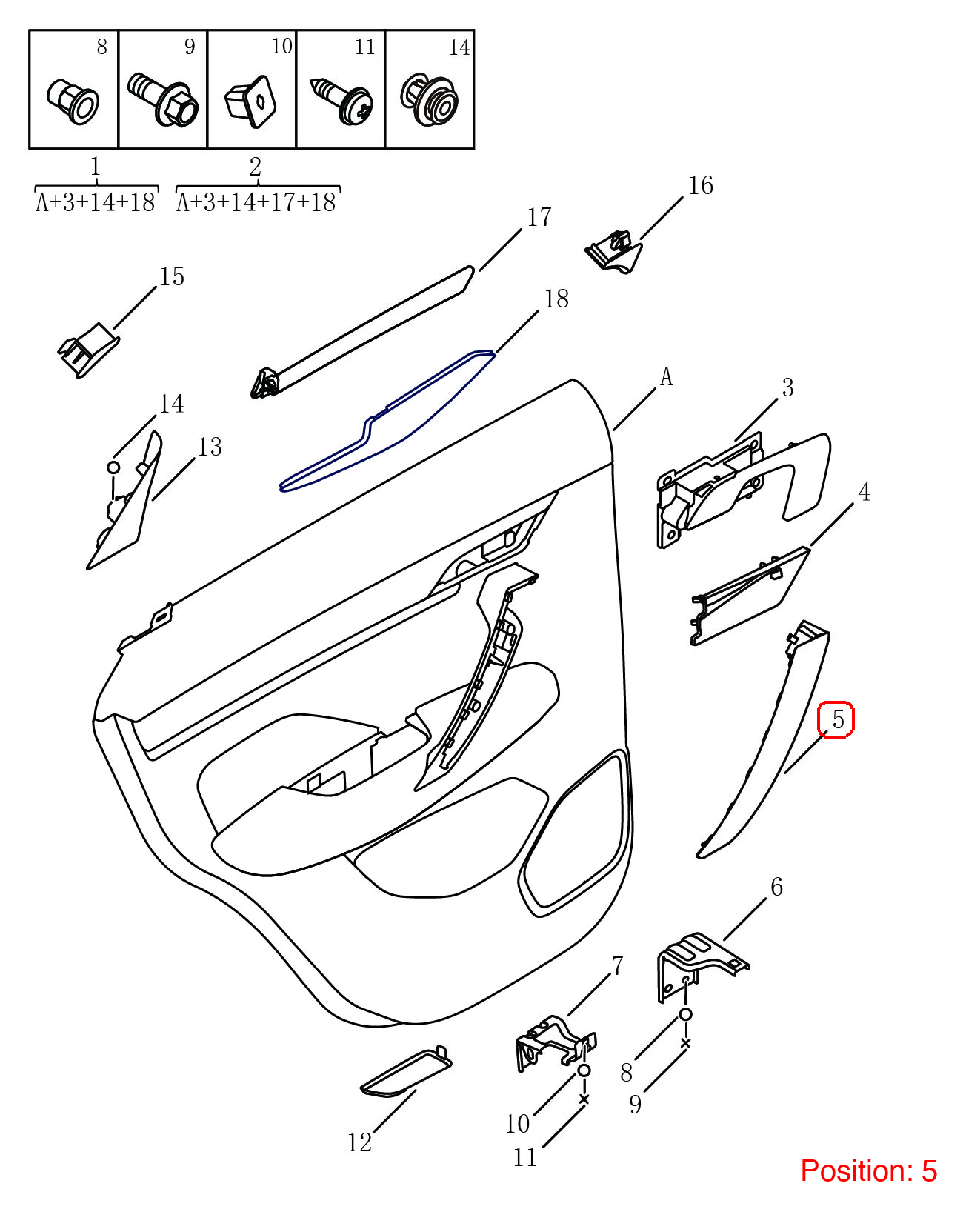 GEELY Door handle trim panel OEM 6049608400 FOR Coolray 6049608400-GEELY_OEM