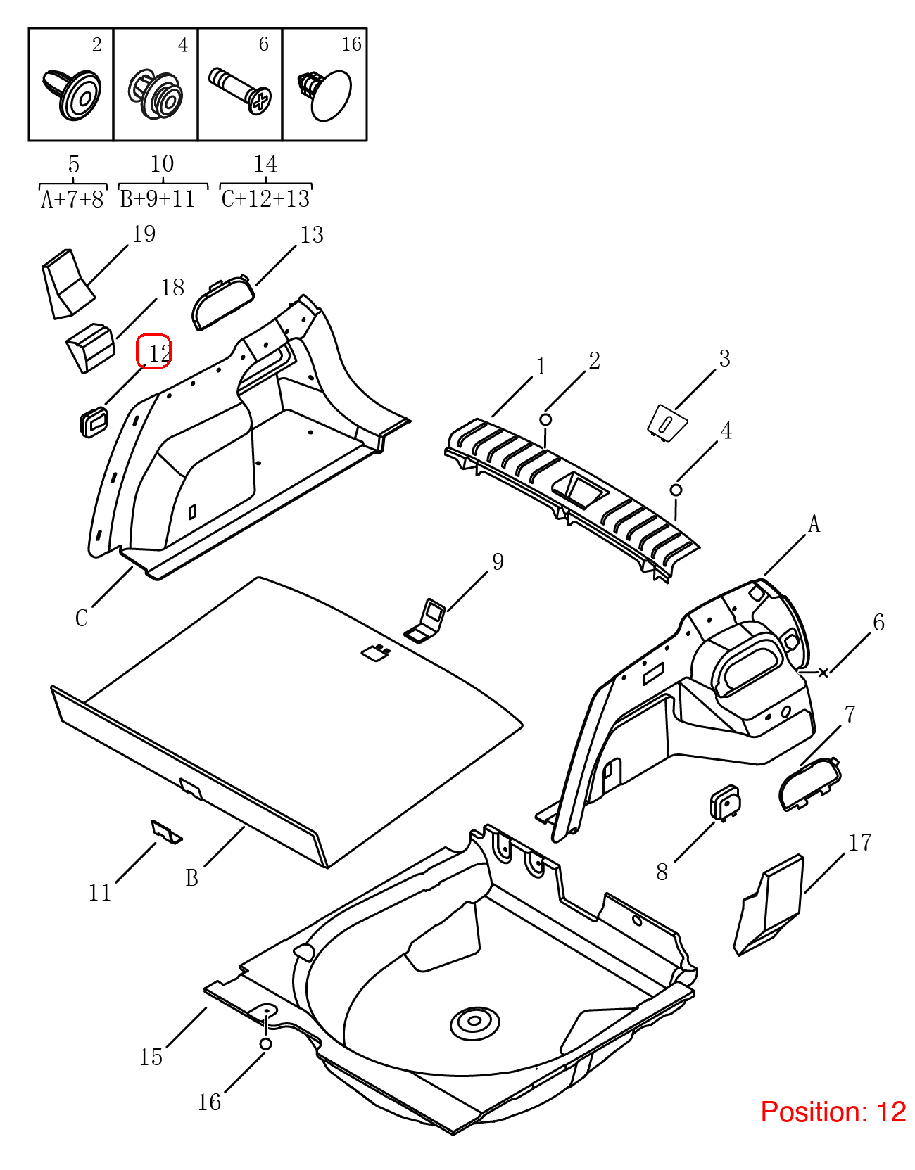 GEELY Tailgate handle OEM 6064034000 FOR Coolray 6064034000-GEELY_OEM