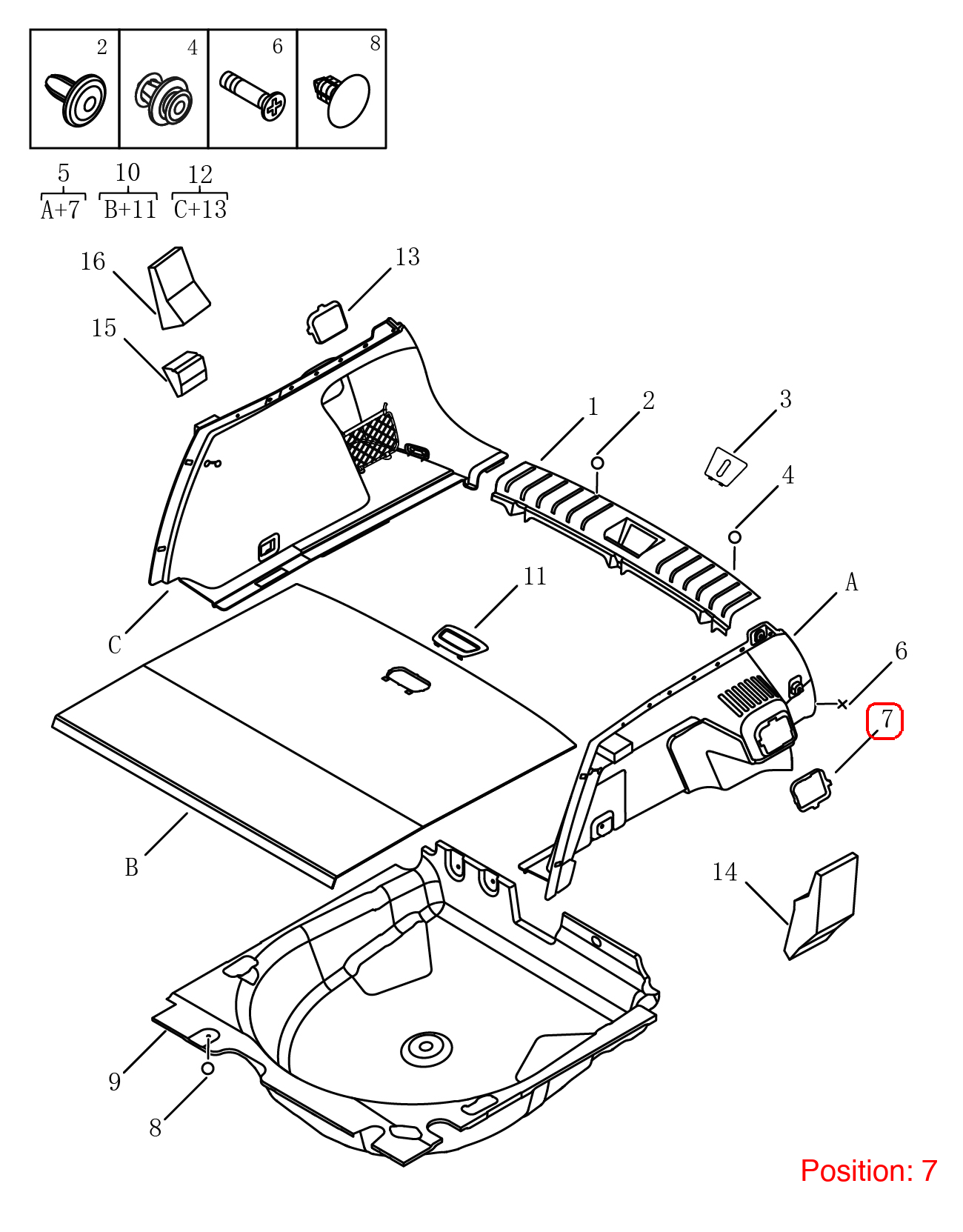 GEELY Trim cover OEM 6064040500 FOR Coolray 6064040500-GEELY_OEM
