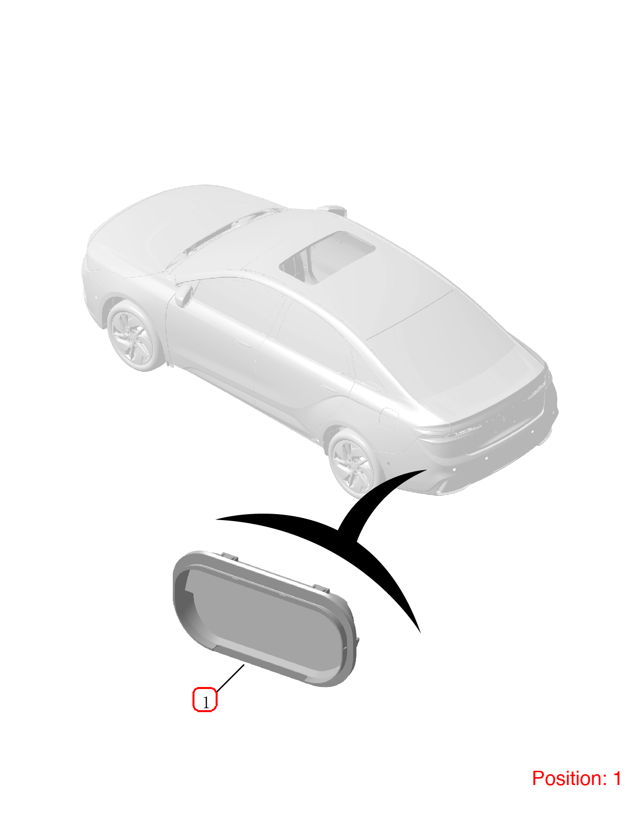 GEELY Rear Fender Vents OEM 6070005800 FOR Binrui 6070005800-GEELY_OEM