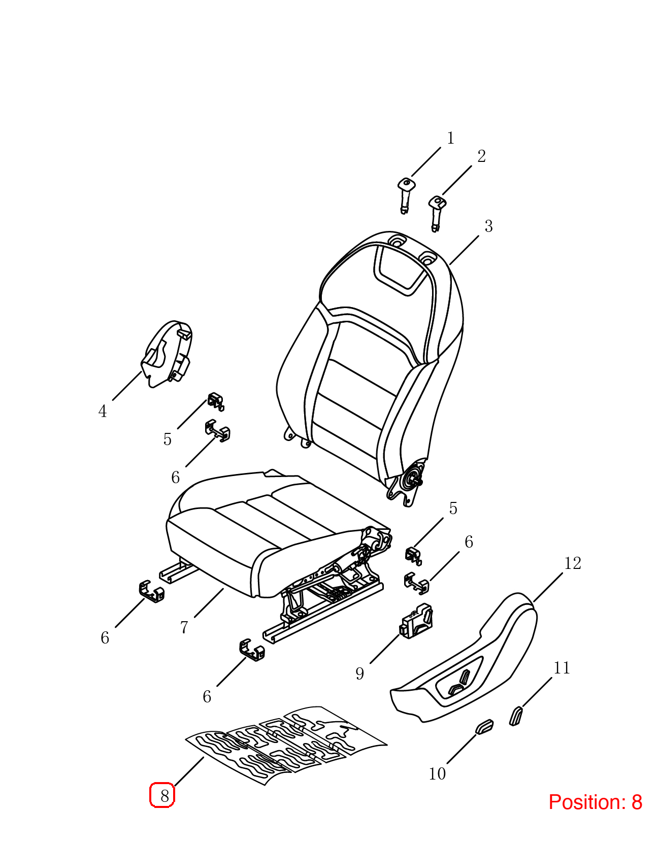 GEELY Seat heater OEM 6077156500 FOR Binrui 6077156500-GEELY_OEM