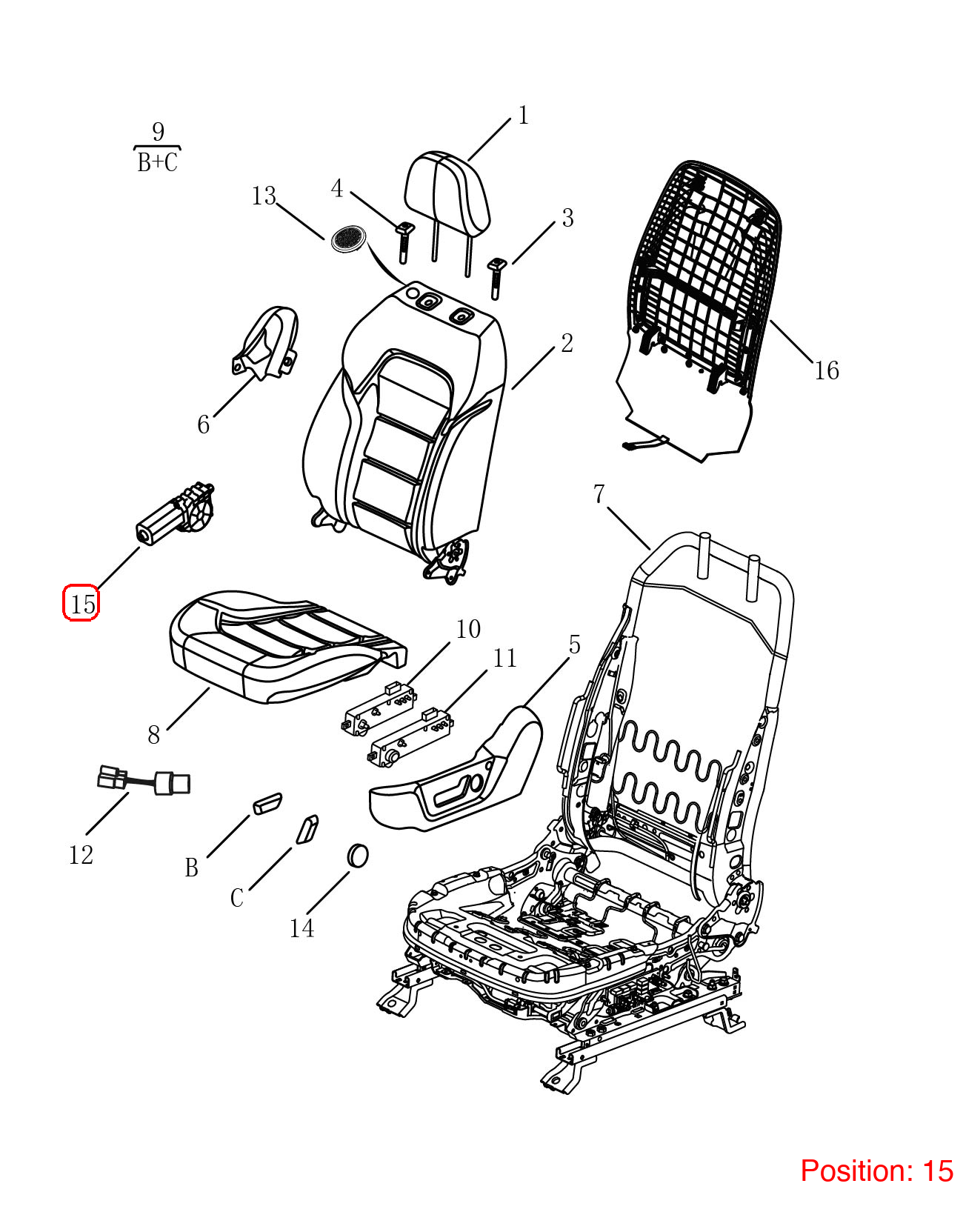 GEELY Seat adjustment motor OEM 6077285600 FOR Emgrand 6077285600-GEELY_OEM