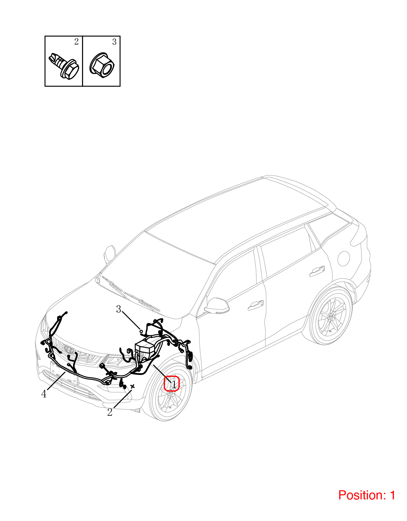 GEELY Engine compartment wiring harness OEM 7013008000661 FOR Emgrand 7013008000661-GEELY_OEM