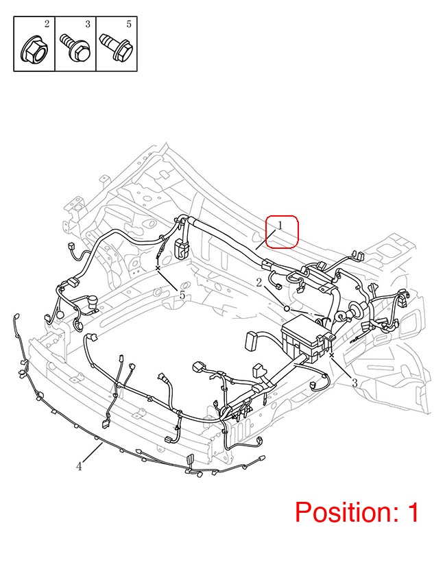 GEELY Engine compartment wiring harness OEM 7013067600 FOR Coolray 7013067600-GEELY_OEM