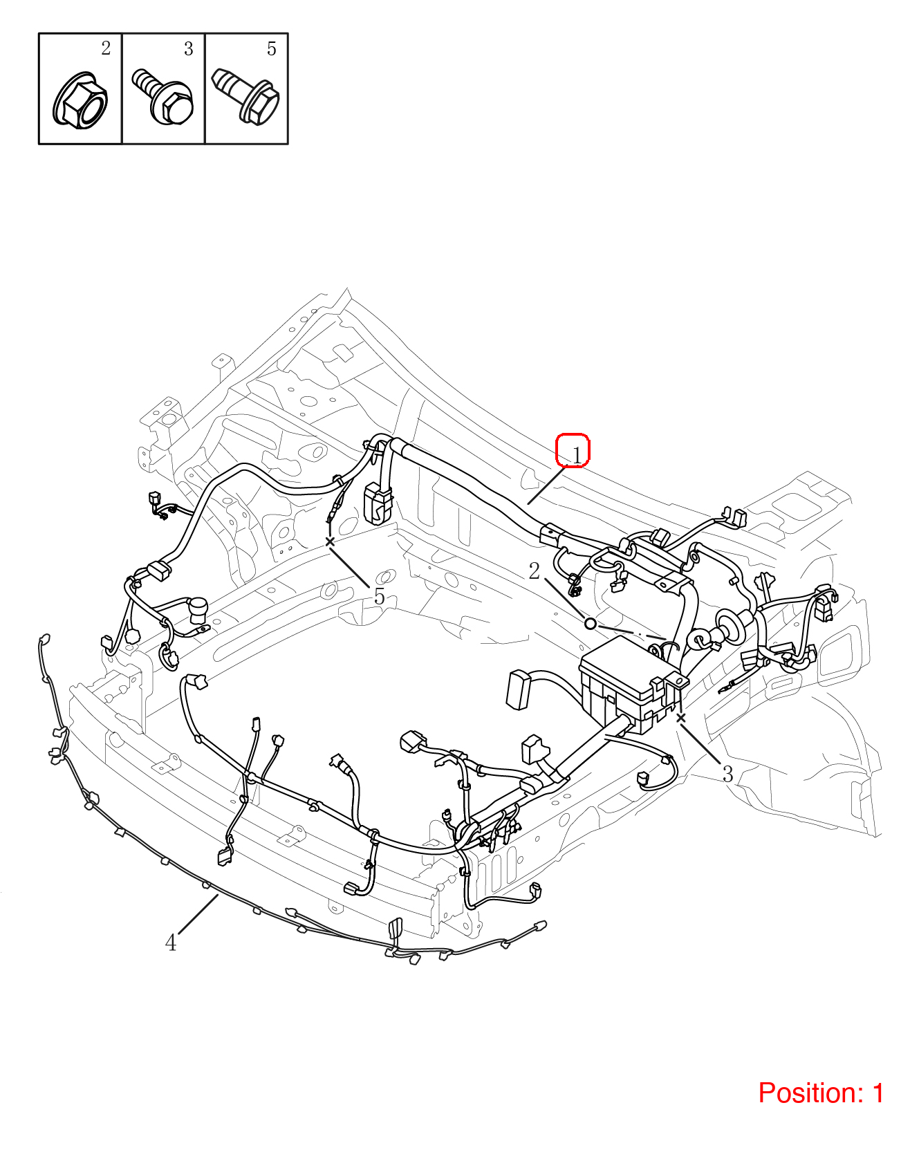 GEELY Engine compartment wiring harness OEM 7013084700 FOR Coolray 7013084700-GEELY_OEM