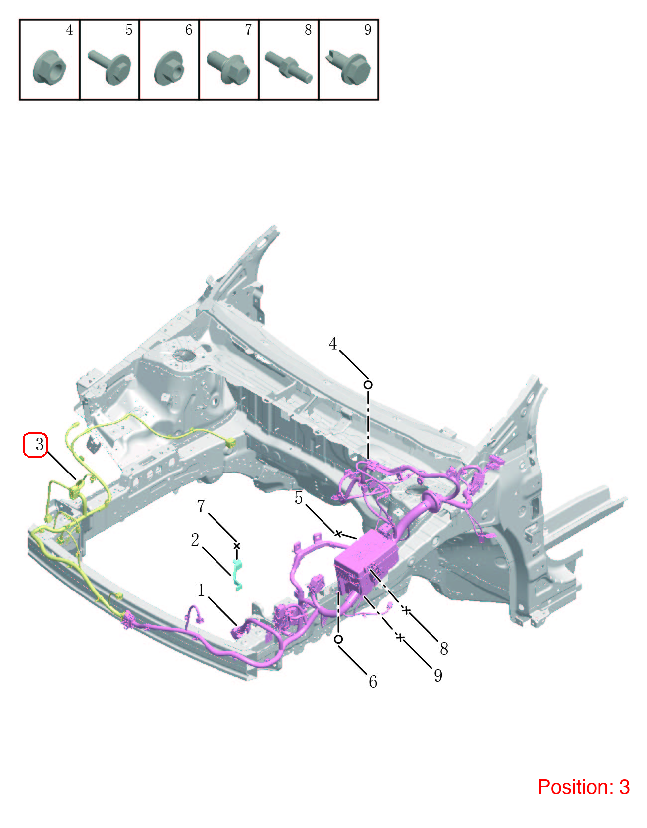GEELY Engine compartment wiring harness OEM 7013137400 FOR Binrui 7013137400-GEELY_OEM