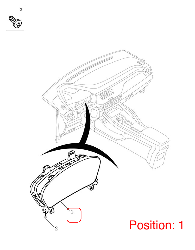 GEELY Combination instrument assembly OEM 7039012800 FOR Coolray 7039012800-GEELY_OEM
