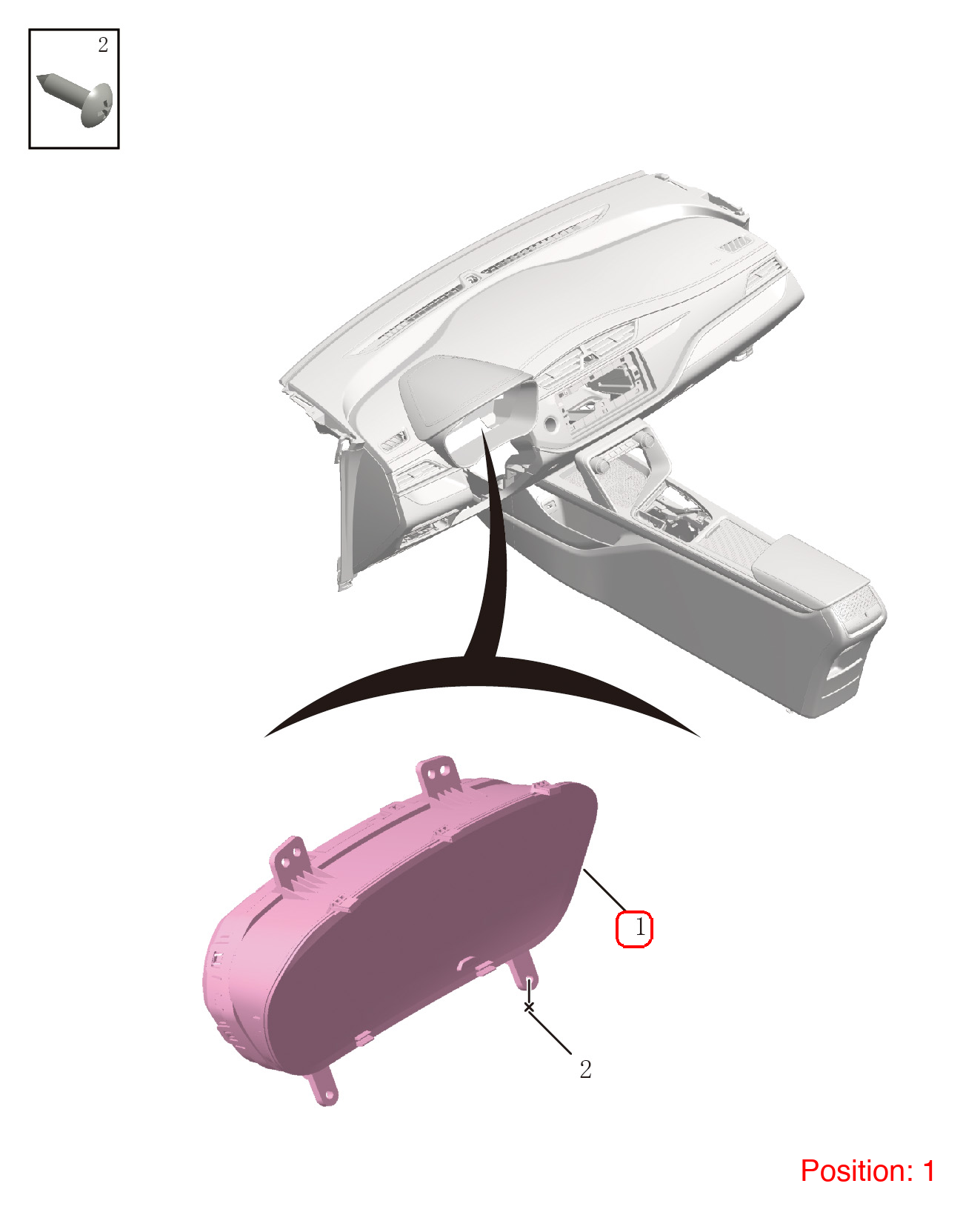 GEELY Combination instrument assembly OEM 7039017700 FOR Binrui 7039017700-GEELY_OEM