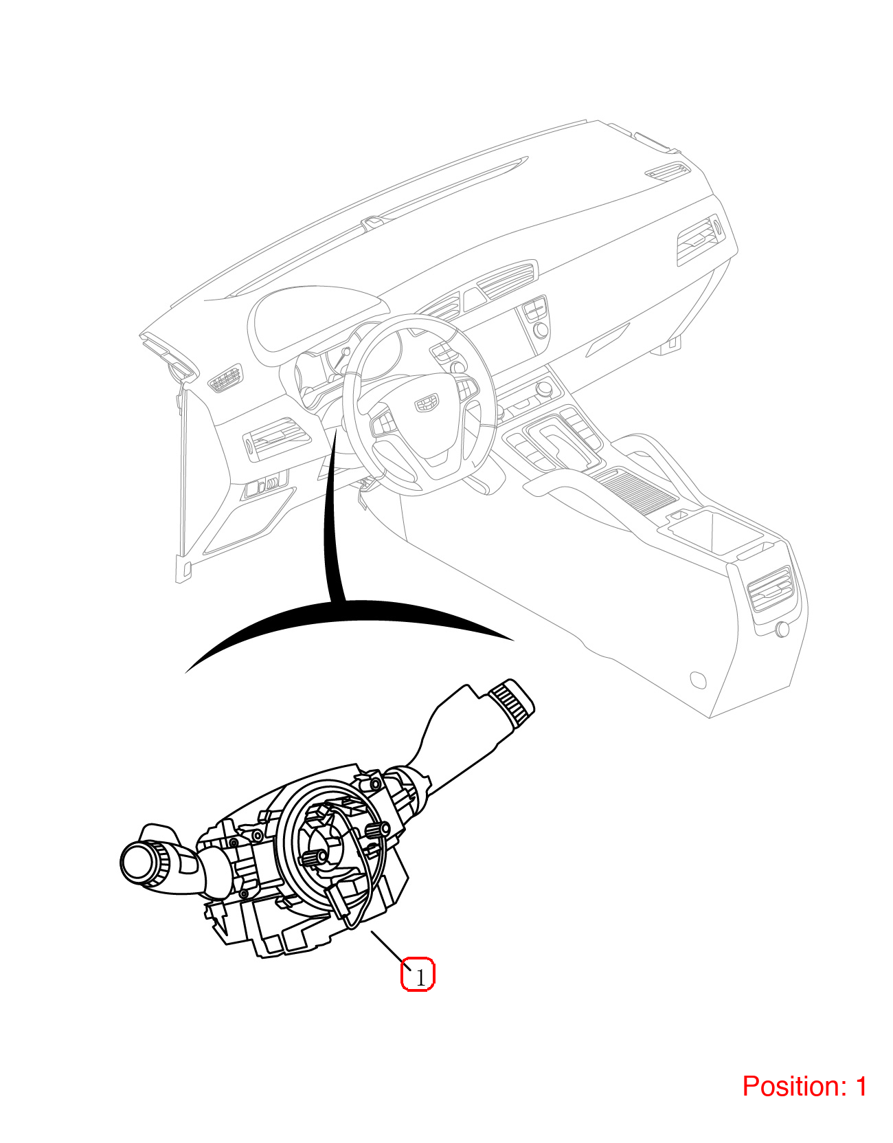 GEELY Combination switch OEM 7042001100742 FOR Emgrand 7042001100742-GEELY_OEM