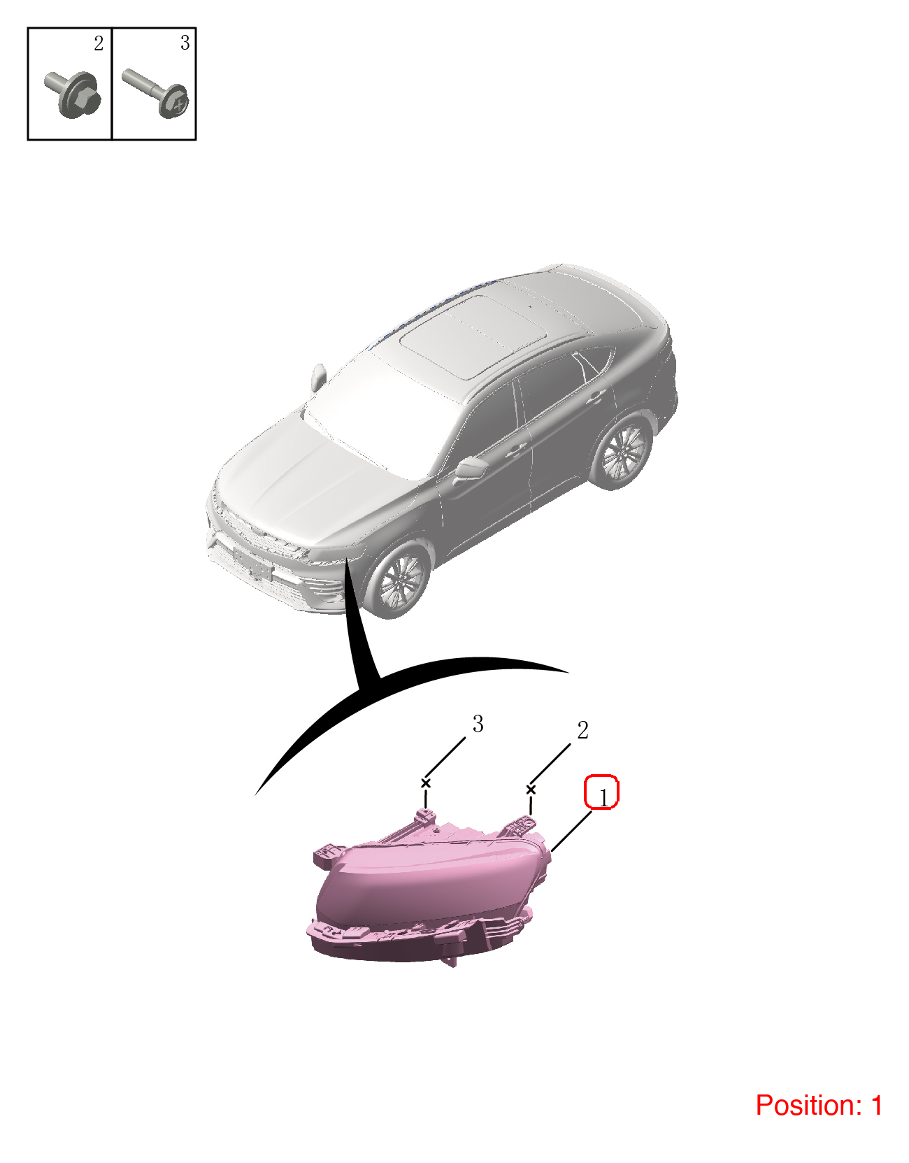 GEELY Headlight OEM 7051040800 FOR Tugella 7051040800-GEELY_OEM
