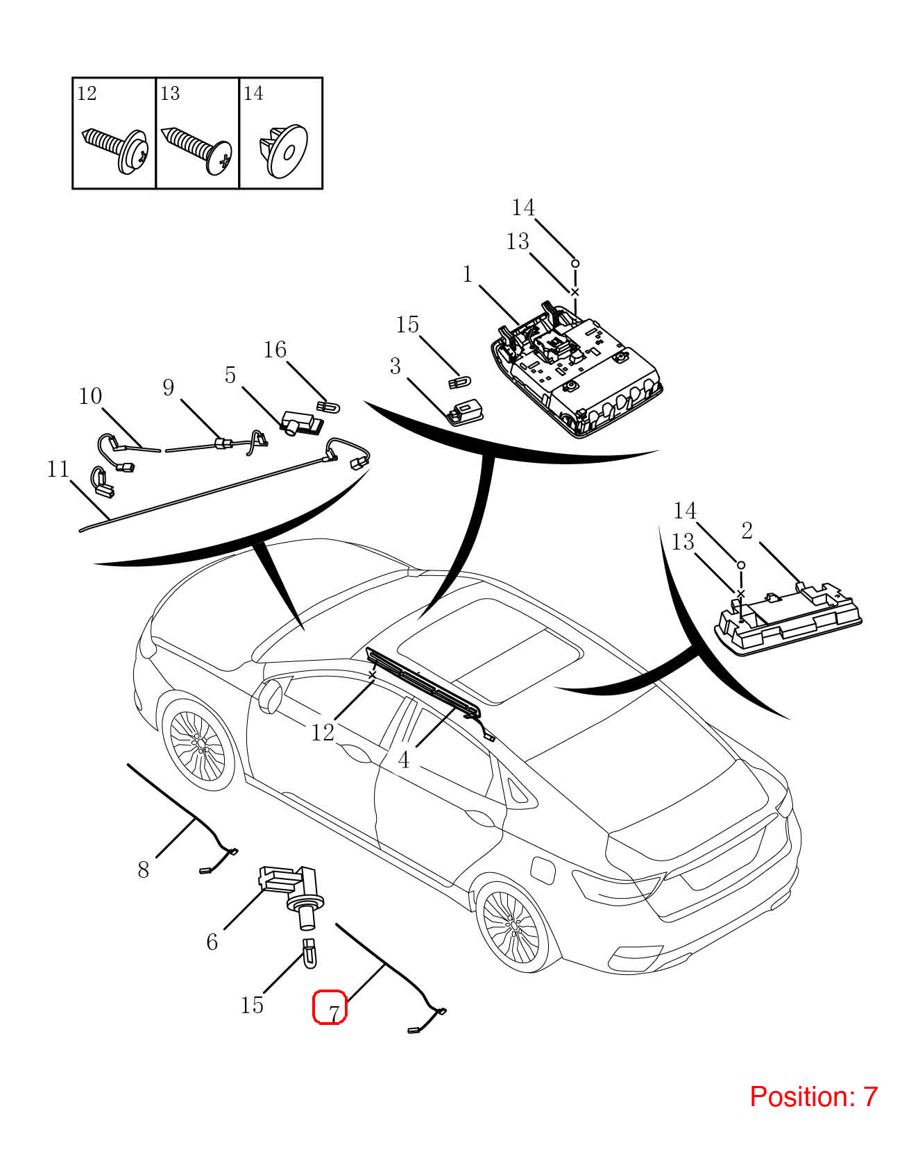 GEELY Ambient lighting OEM 7063001600 FOR Emgrand 7063001600-GEELY_OEM