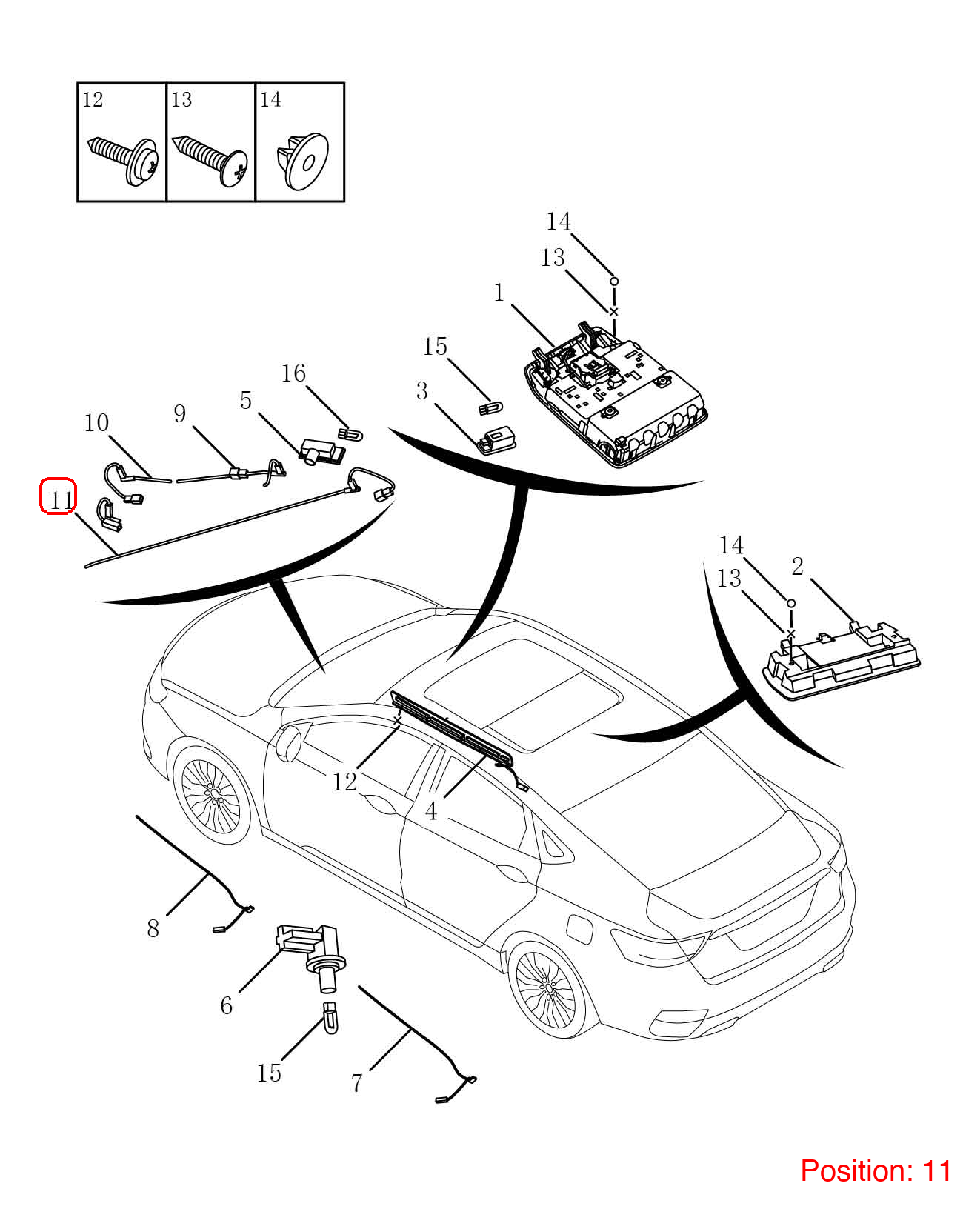 GEELY Ambient lighting OEM 7063002000 FOR Emgrand 7063002000-GEELY_OEM