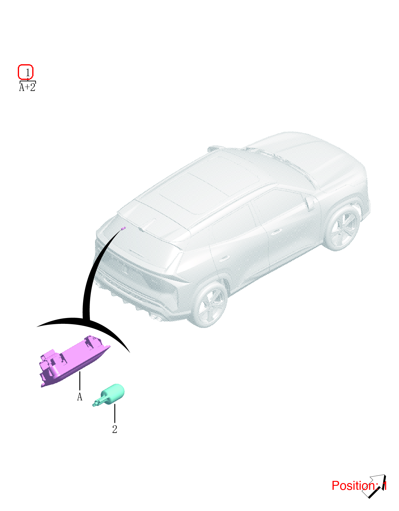 GEELY Luggage compartment light OEM 7066000900 FOR Emgrand Coolray 7066000900-GEELY_OEM
