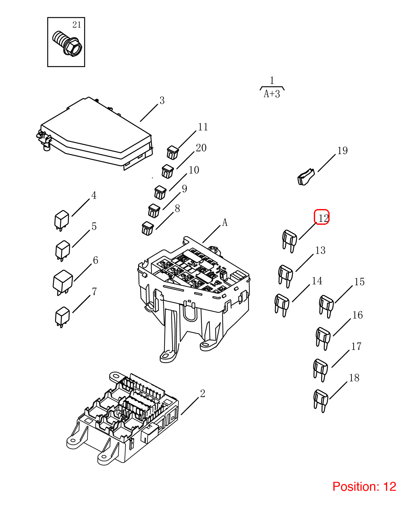 GEELY Fuses OEM 7075003700 FOR Emgrand 7075003700-GEELY_OEM