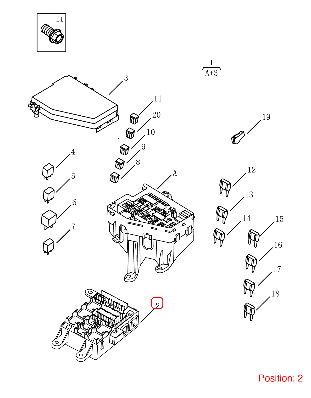 GEELY Fuse box OEM 7075004400 FOR Emgrand 7075004400-GEELY_OEM