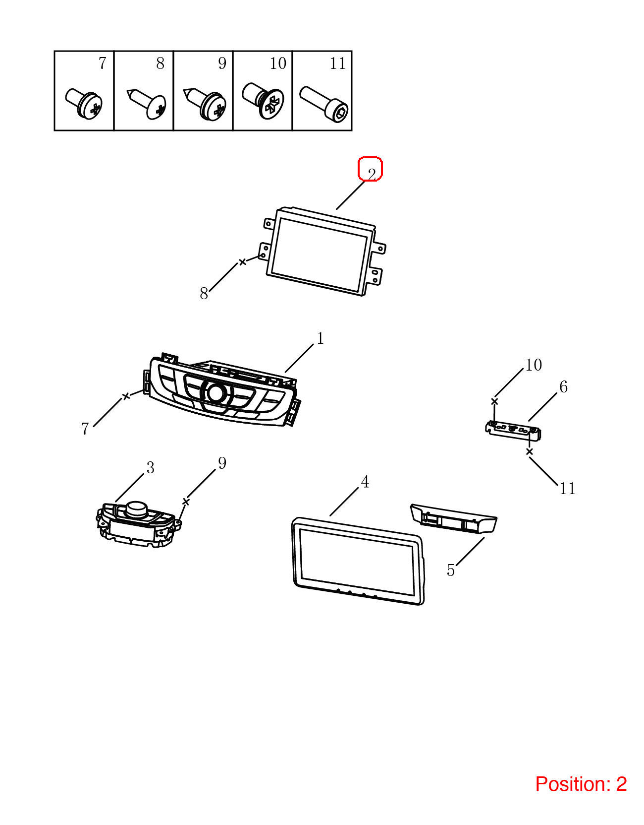 GEELY Monitor OEM 7079001600 FOR Emgrand 7079001600-GEELY_OEM