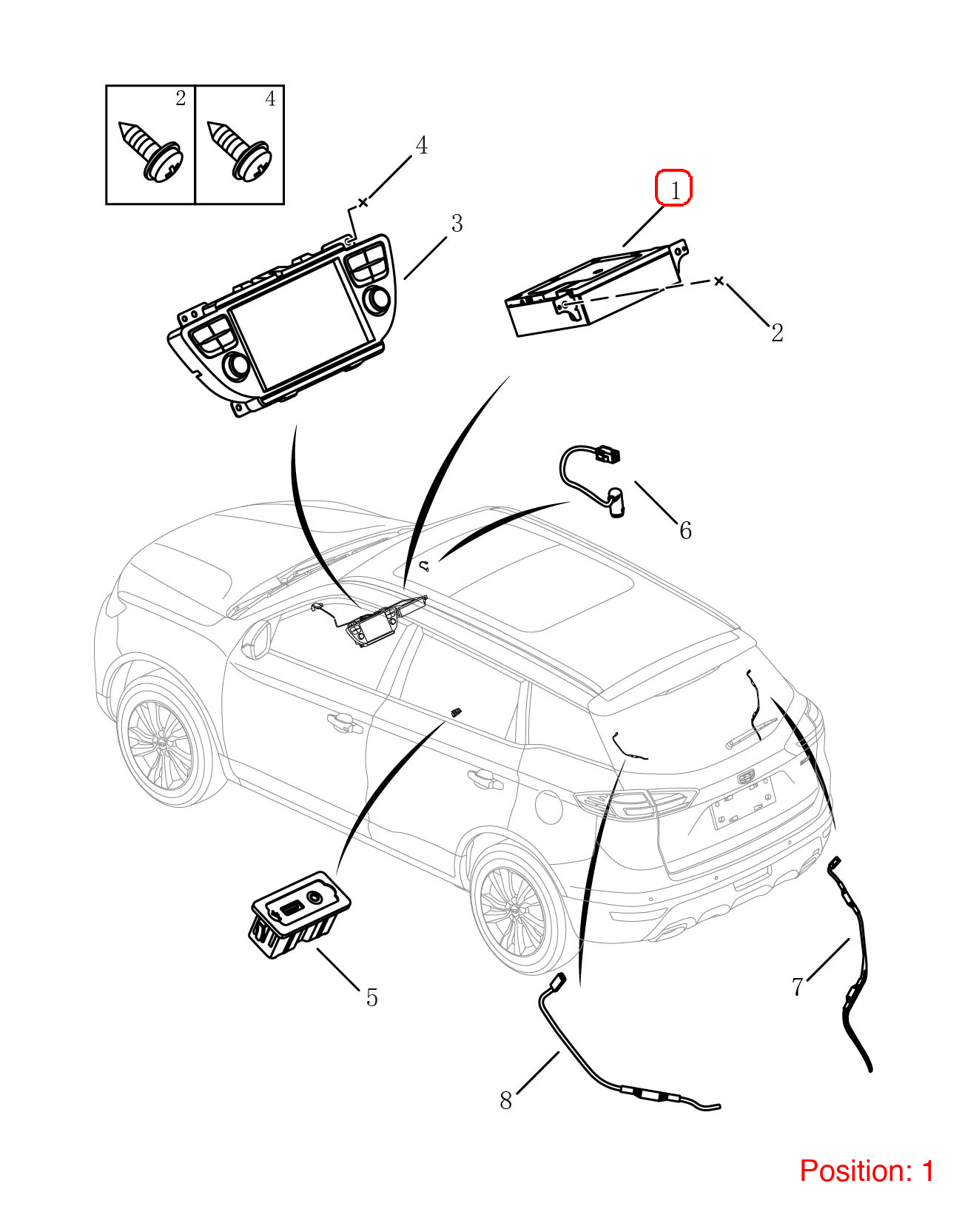GEELY Multimedia player OEM 7079002800 FOR Emgrand 7079002800-GEELY_OEM