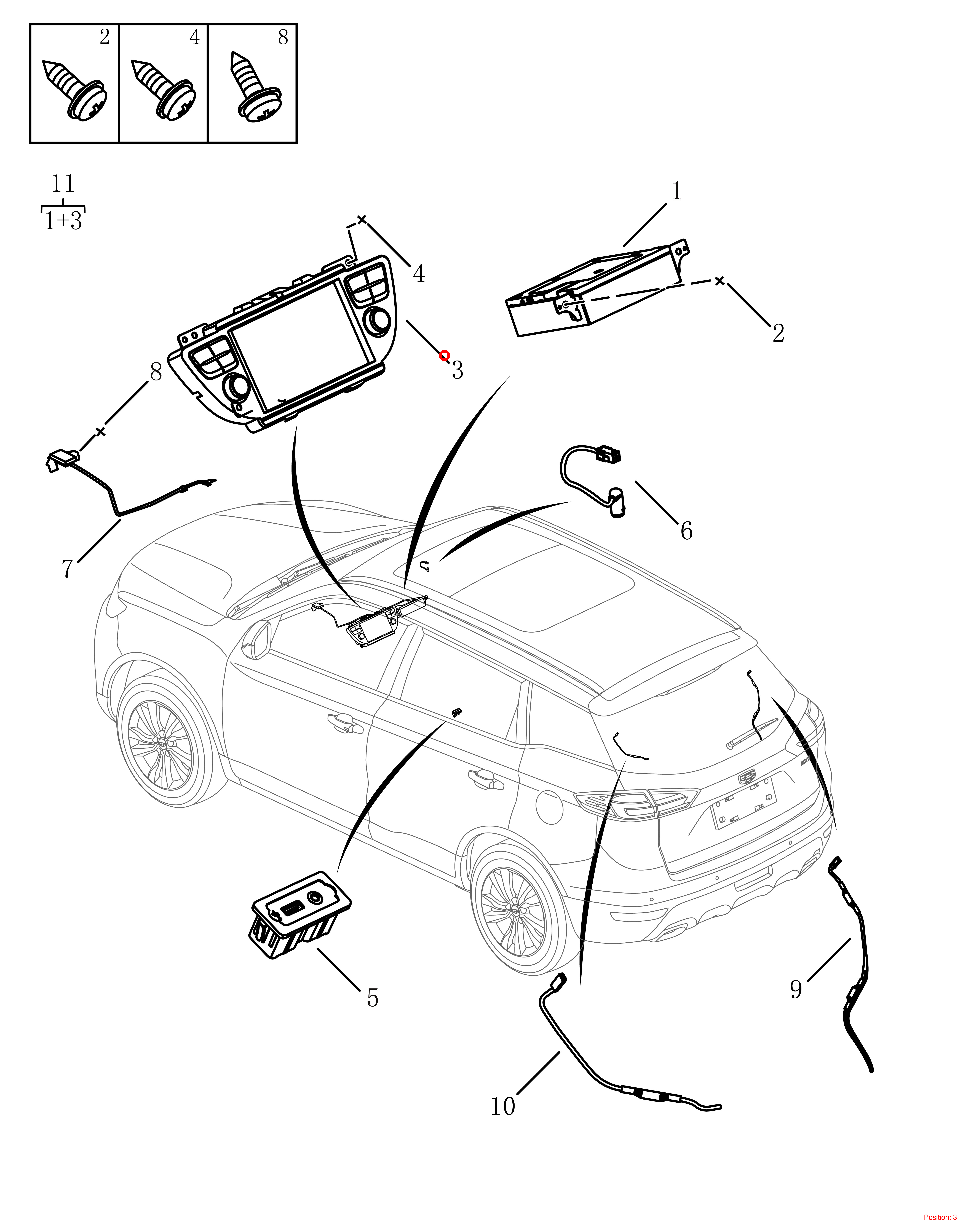 GEELY Monitor OEM 7079002900668 FOR Emgrand 7079002900668-GEELY_OEM