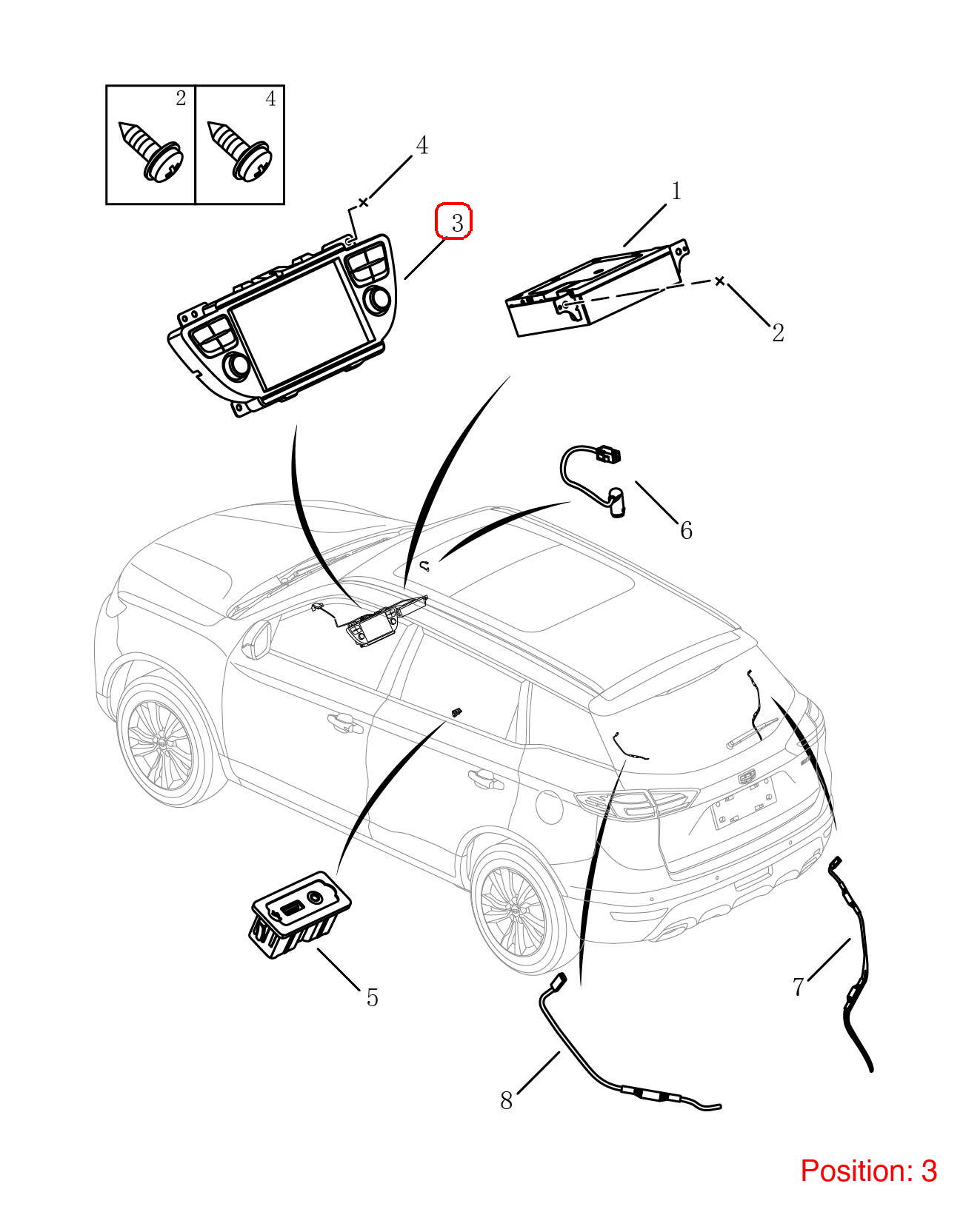 GEELY Monitor OEM 7079003200668 FOR Emgrand 7079003200668-GEELY_OEM