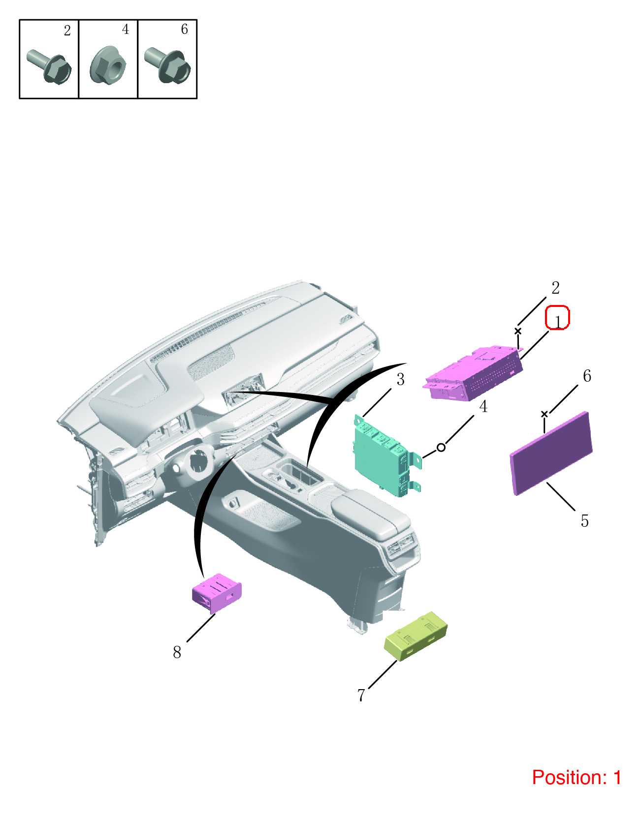 GEELY Multimedia computer OEM 7079038500 FOR OKAVANGO 7079038500-GEELY_OEM