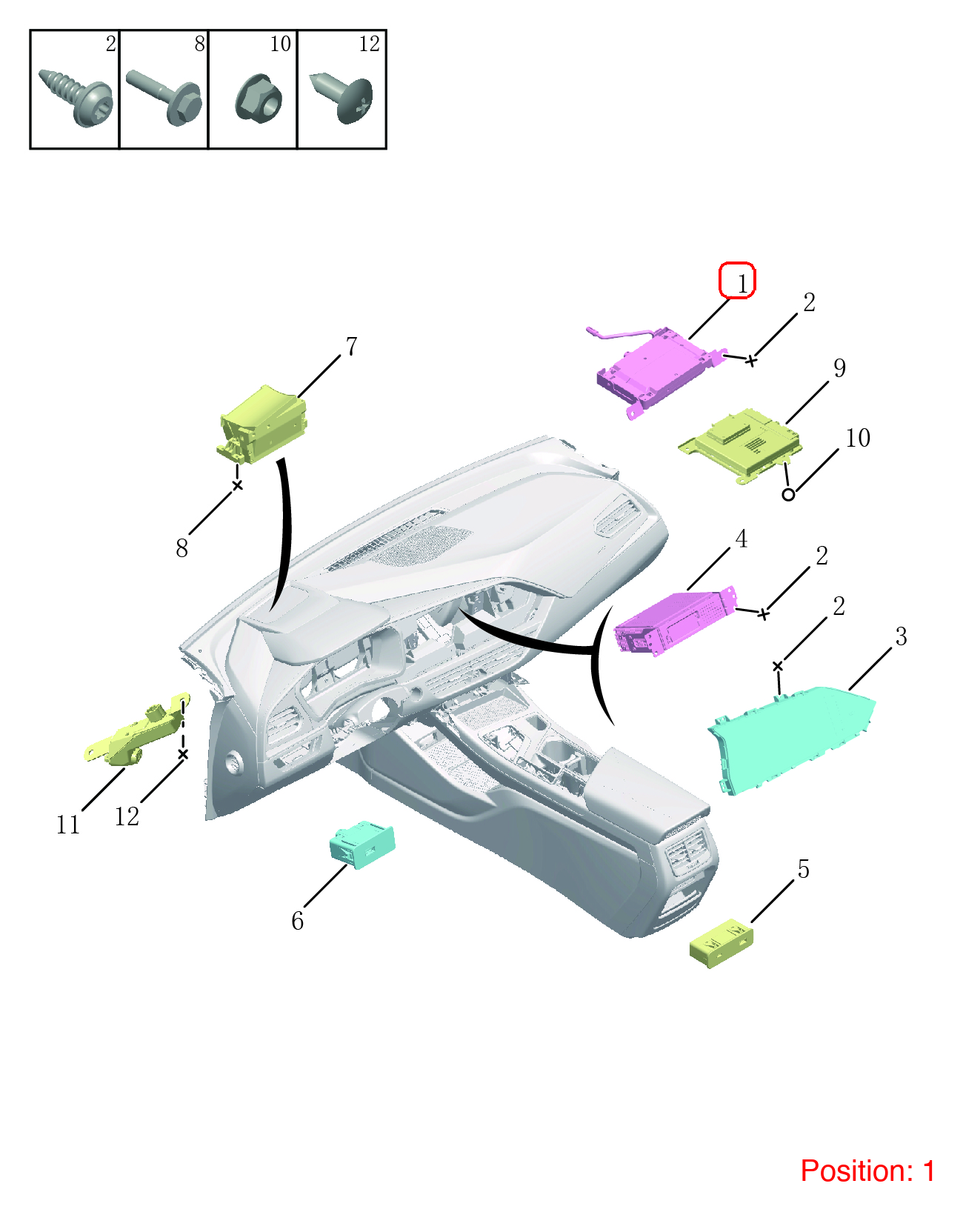 GEELY Body Control Module OEM 7079051700 FOR Tugella 7079051700-GEELY_OEM