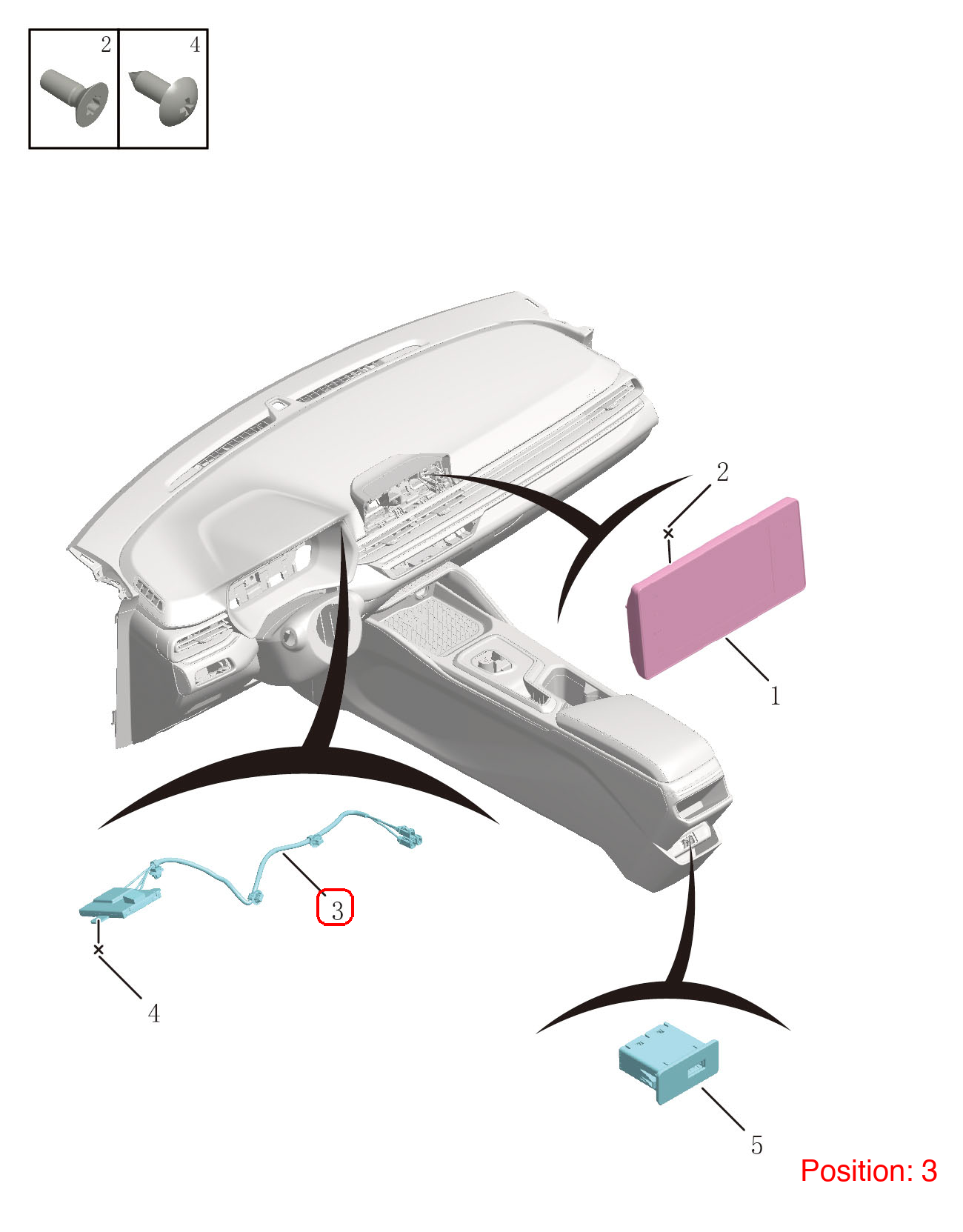 GEELY Navigation antenna OEM 7079054500 FOR Emgrand 7079054500-GEELY_OEM