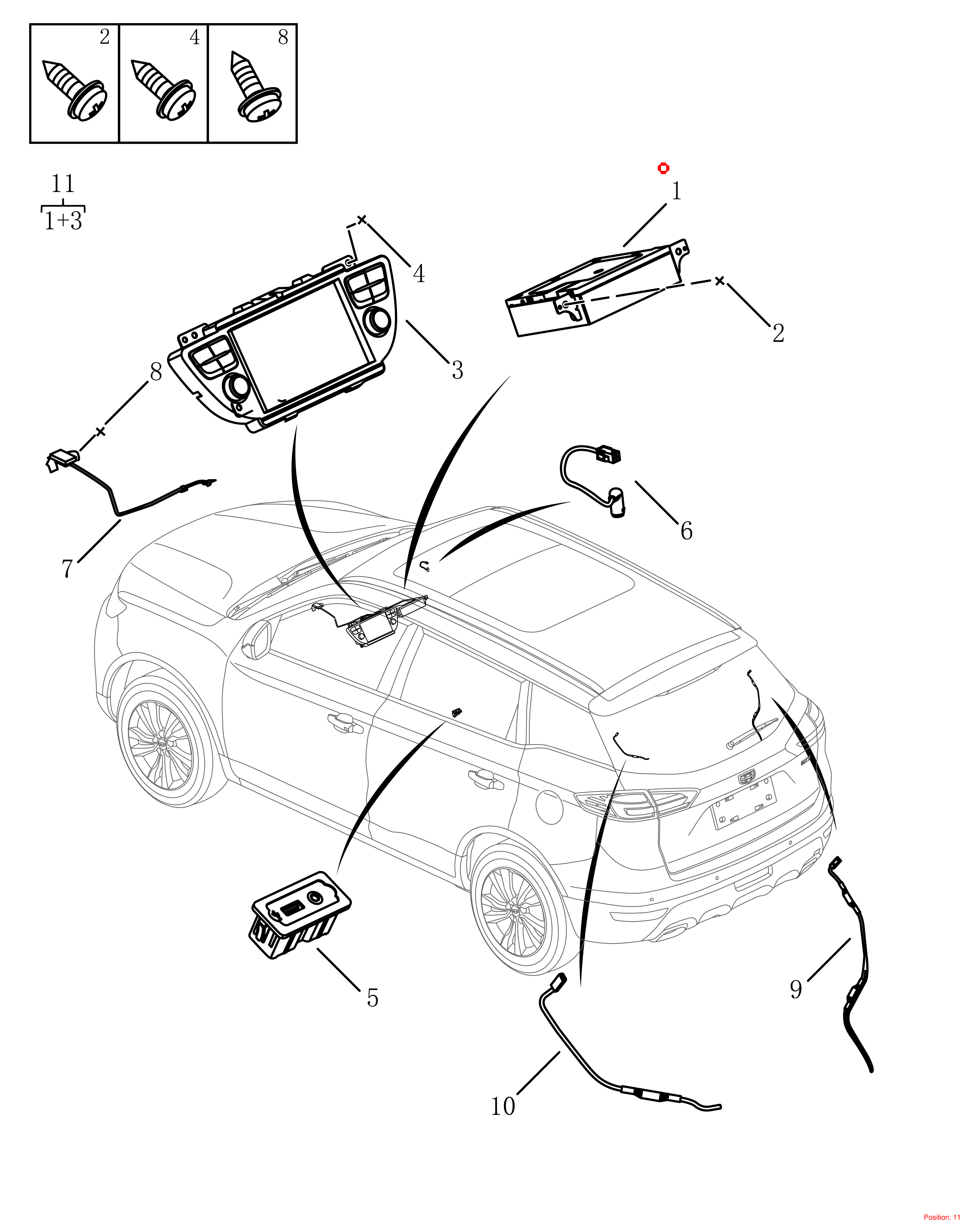 GEELY Multimedia computer OEM 7079532800 FOR Emgrand 7079532800-GEELY_OEM