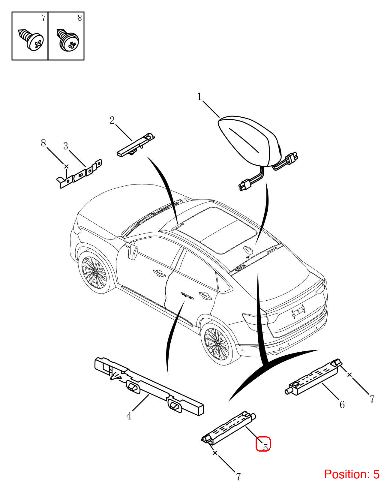 GEELY Signal amplifier OEM 7085016000 FOR Tugella 7085016000-GEELY_OEM