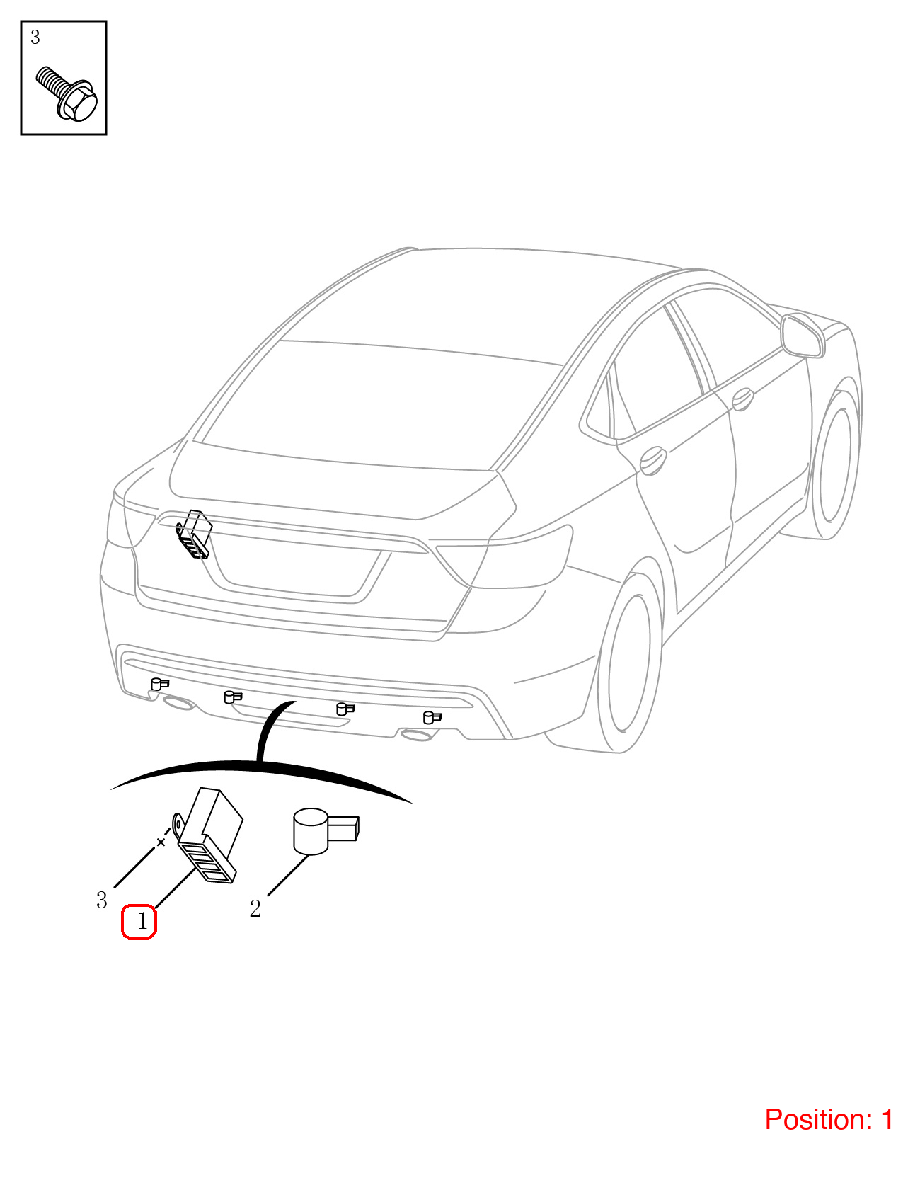 GEELY Reverse radar computer OEM 7088001500 FOR Emgrand 7088001500-GEELY_OEM