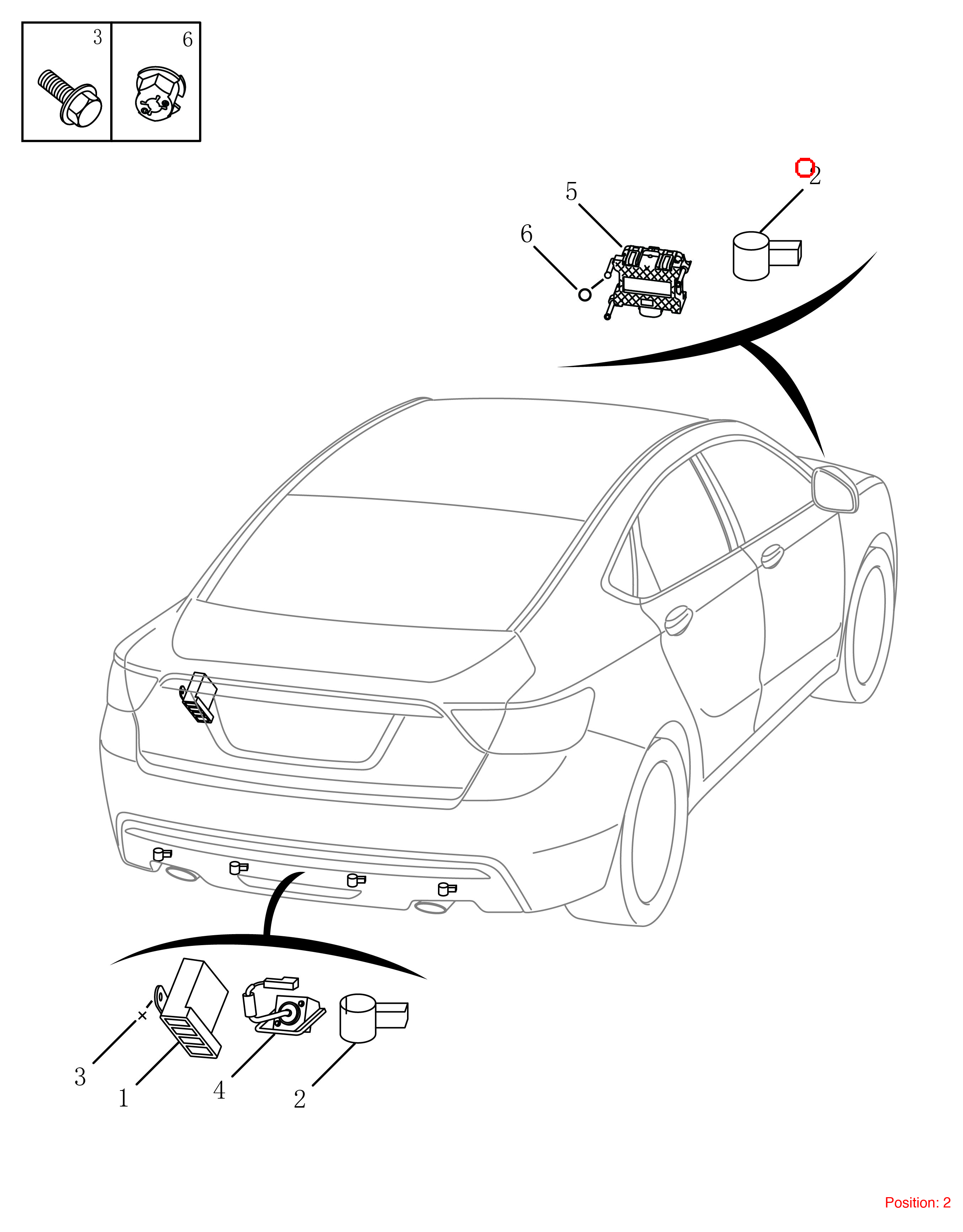 GEELY Parking Sensor OEM 7088001600G23 FOR Emgrand 7088001600G23-GEELY_OEM