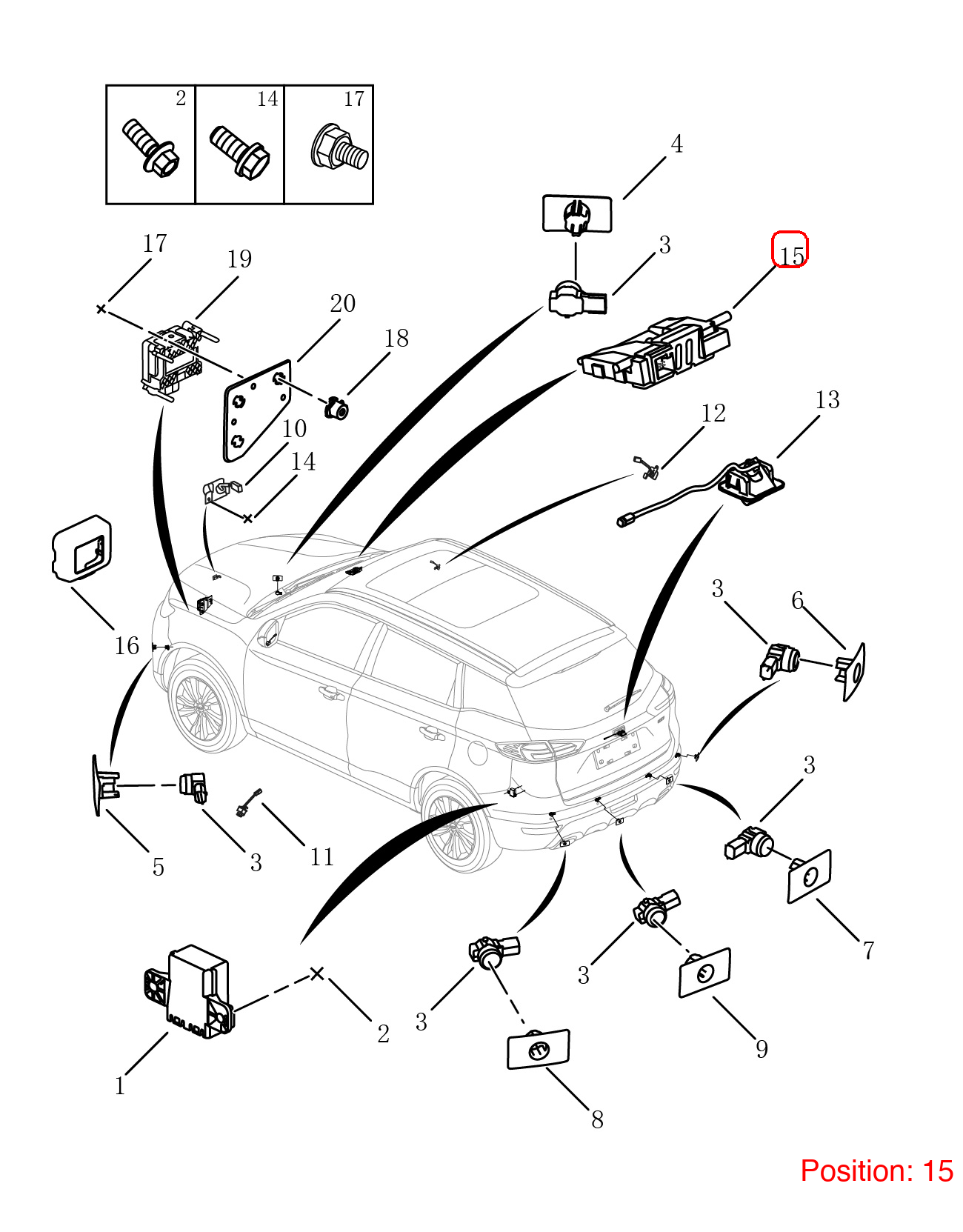 GEELY Camera OEM 7088004200 FOR Emgrand 7088004200-GEELY_OEM