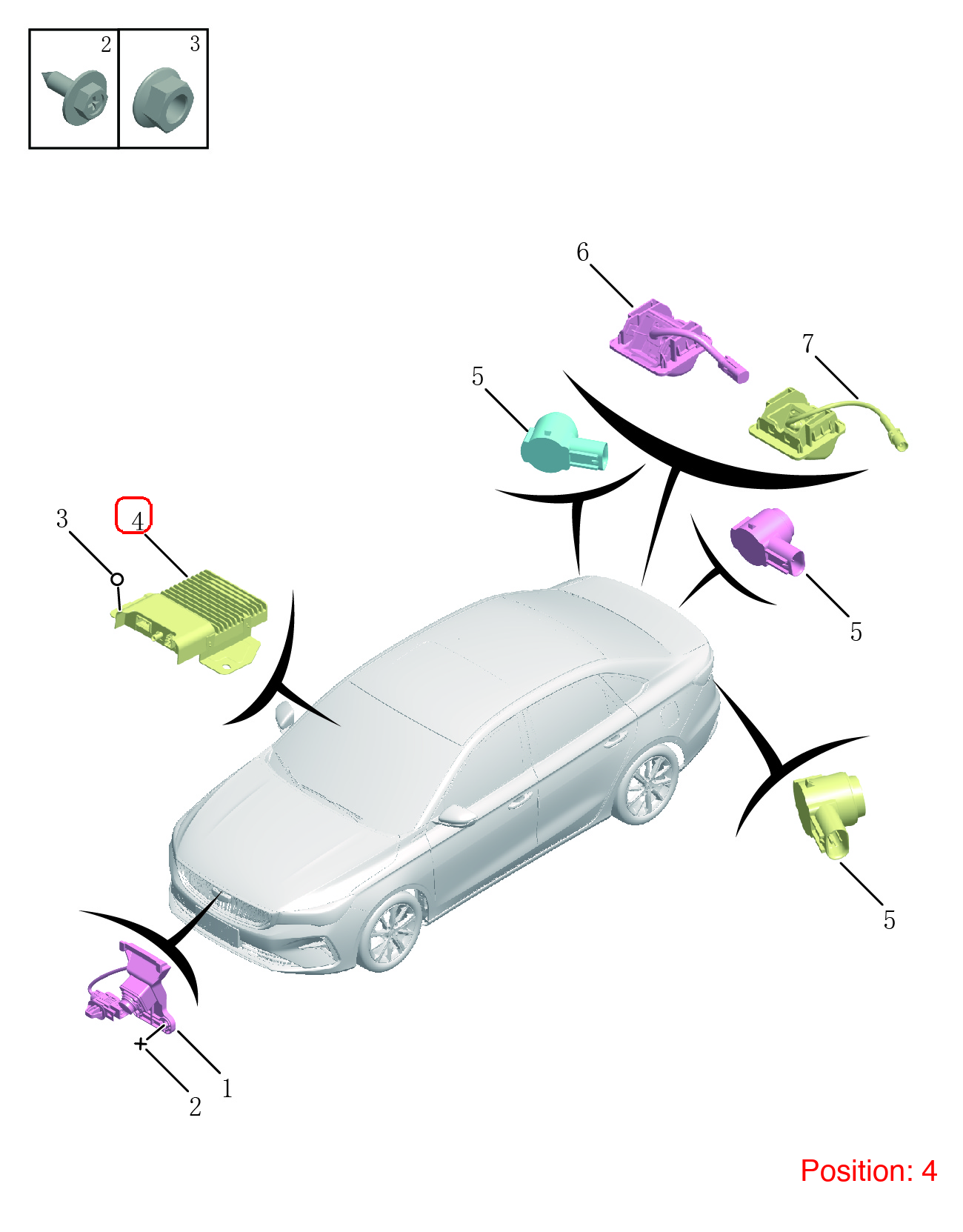 GEELY Reverse radar computer OEM 7088090000 FOR Emgrand 7088090000-GEELY_OEM