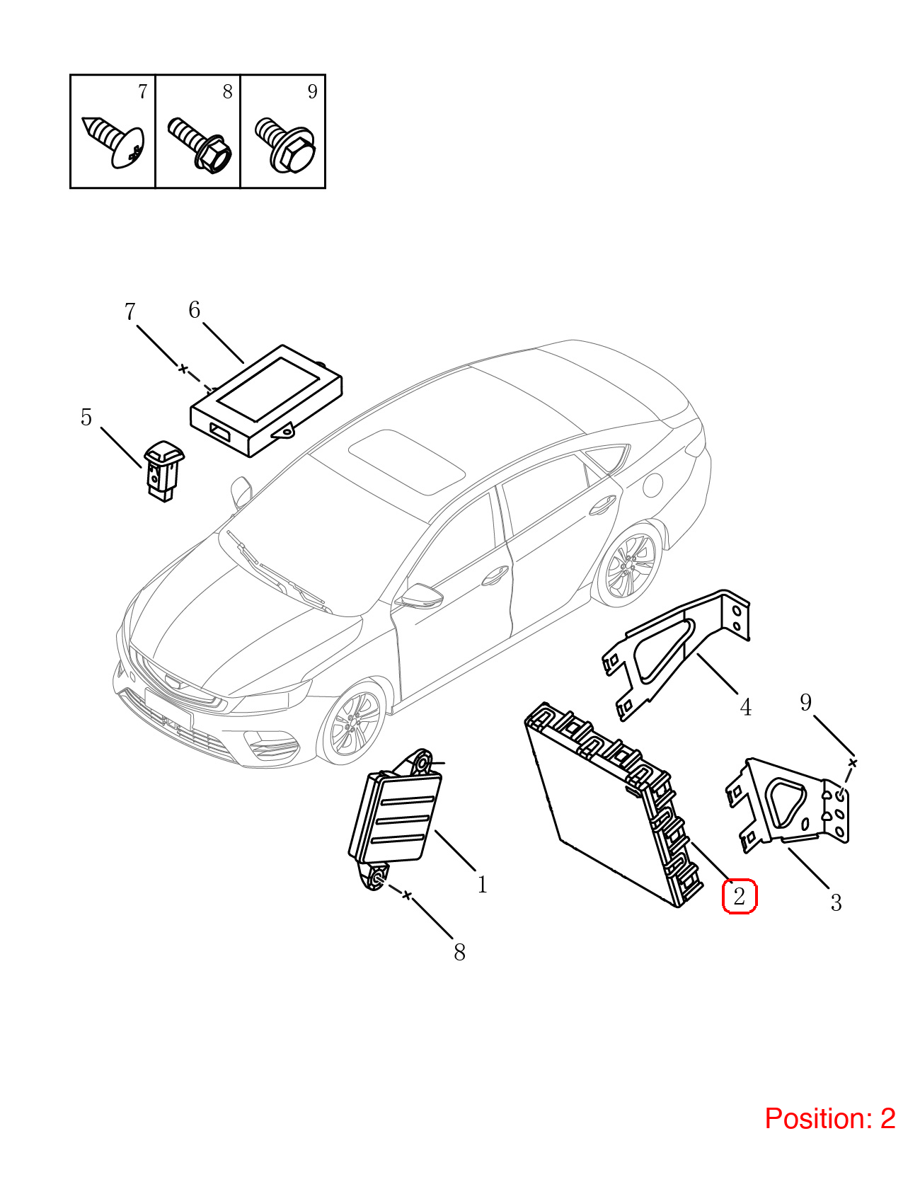 GEELY Body Control Module OEM 7090020700 FOR Binrui 7090020700-GEELY_OEM