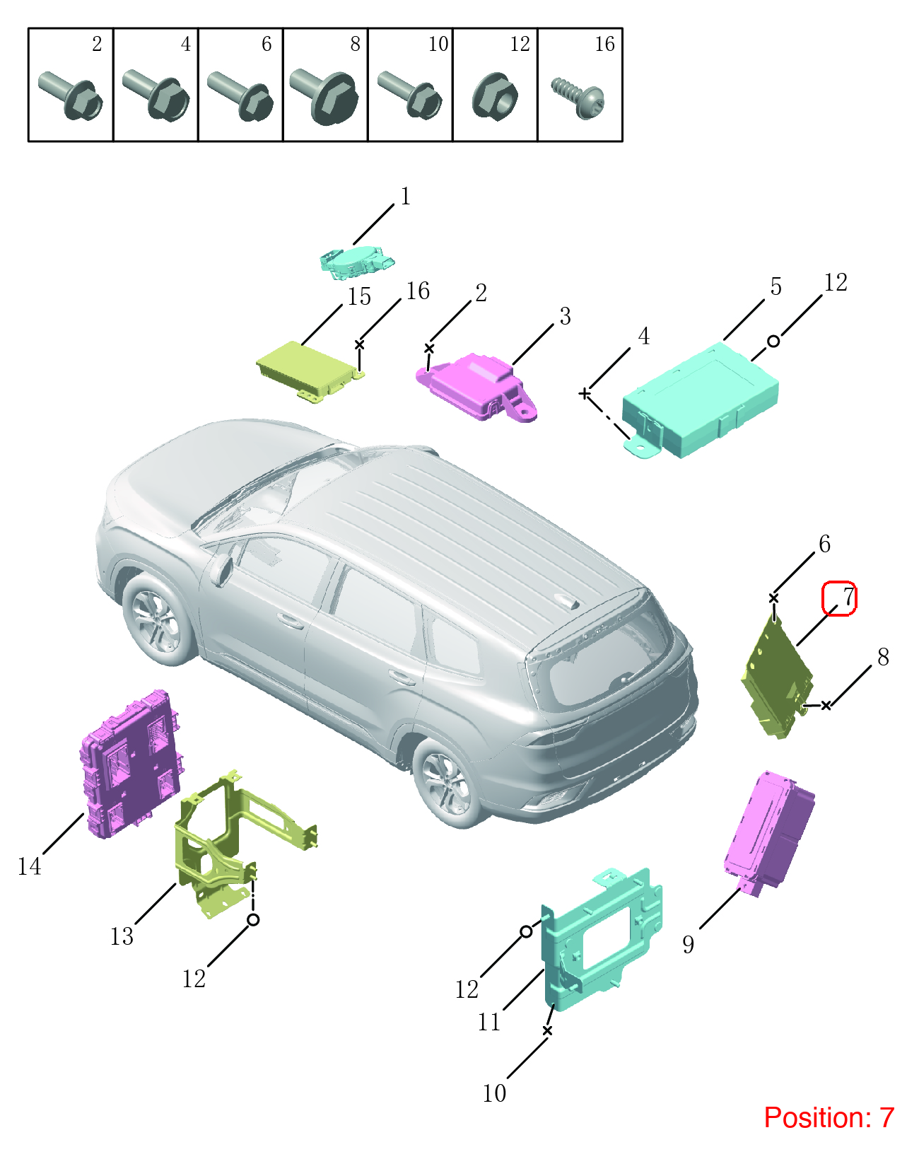 GEELY Tailgate computer OEM 7090033200 FOR OKAVANGO 7090033200-GEELY_OEM