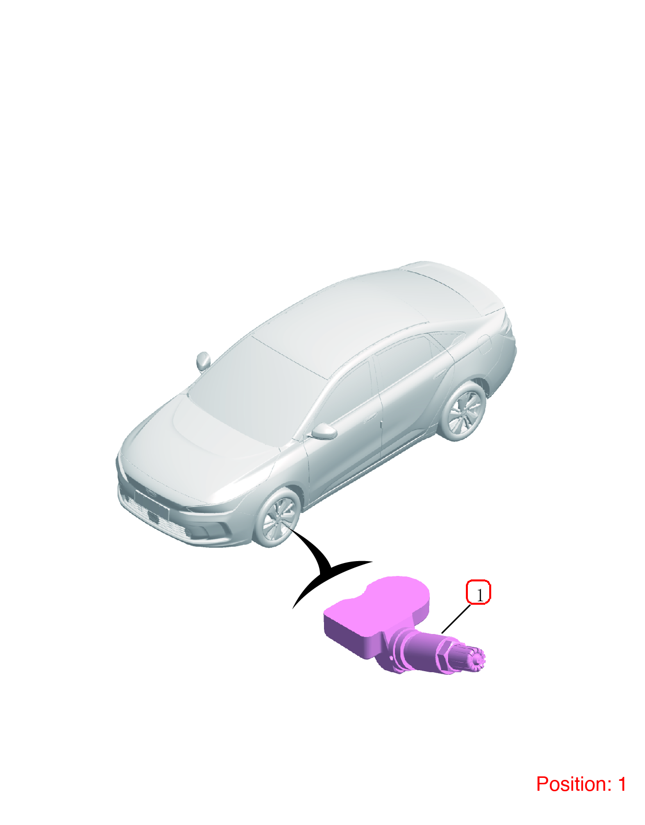 GEELY Tire pressure sensor OEM 7091004600 FOR Binrui Emgrand 7091004600-GEELY_OEM