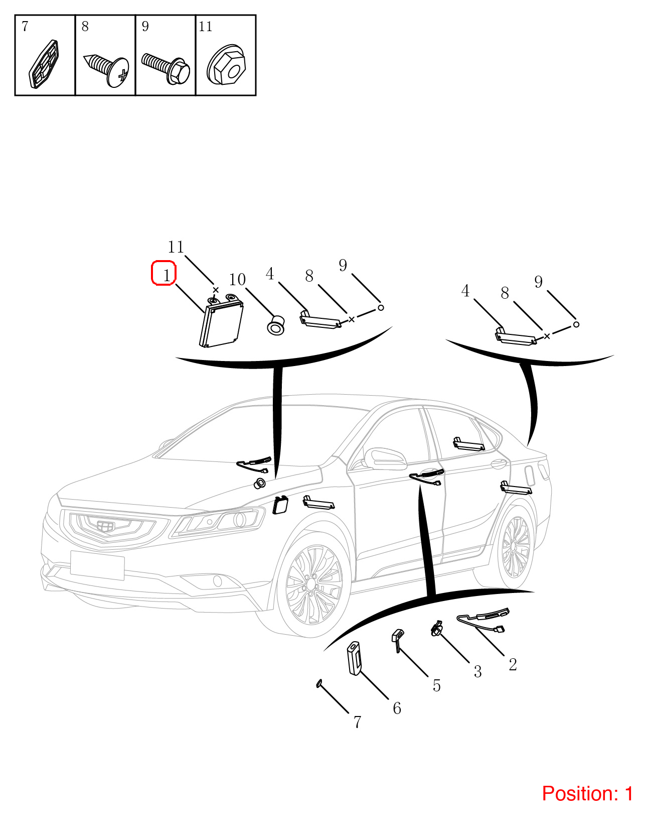GEELY Start computer OEM 7092001900 FOR Emgrand 7092001900-GEELY_OEM