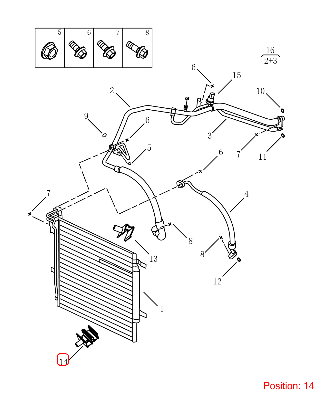 GEELY Condenser bracket OEM 8010005500 FOR Emgrand 8010005500-GEELY_OEM