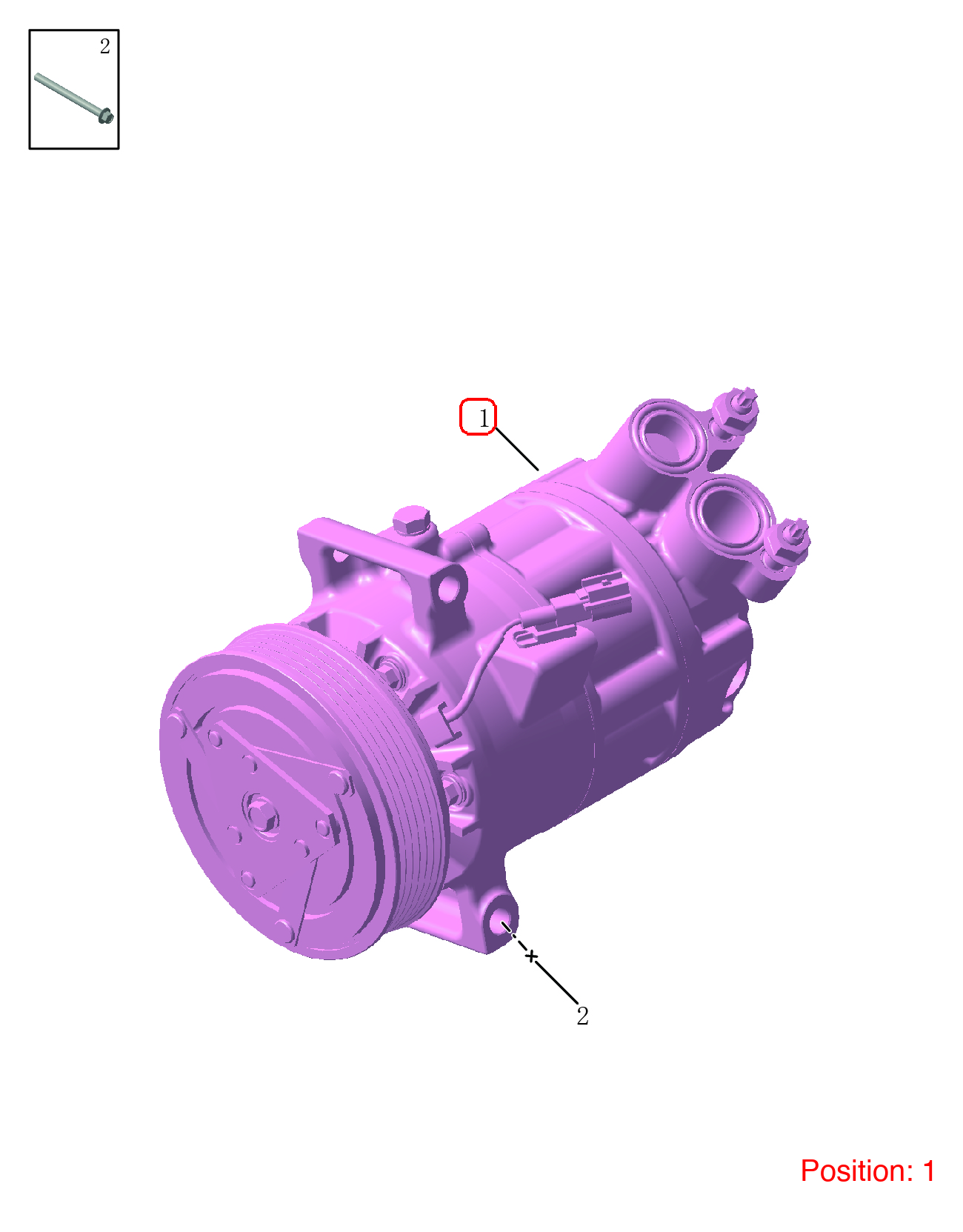 GEELY A/C Compressor OEM 8013016400 FOR OKAVANGO 8013016400-GEELY_OEM