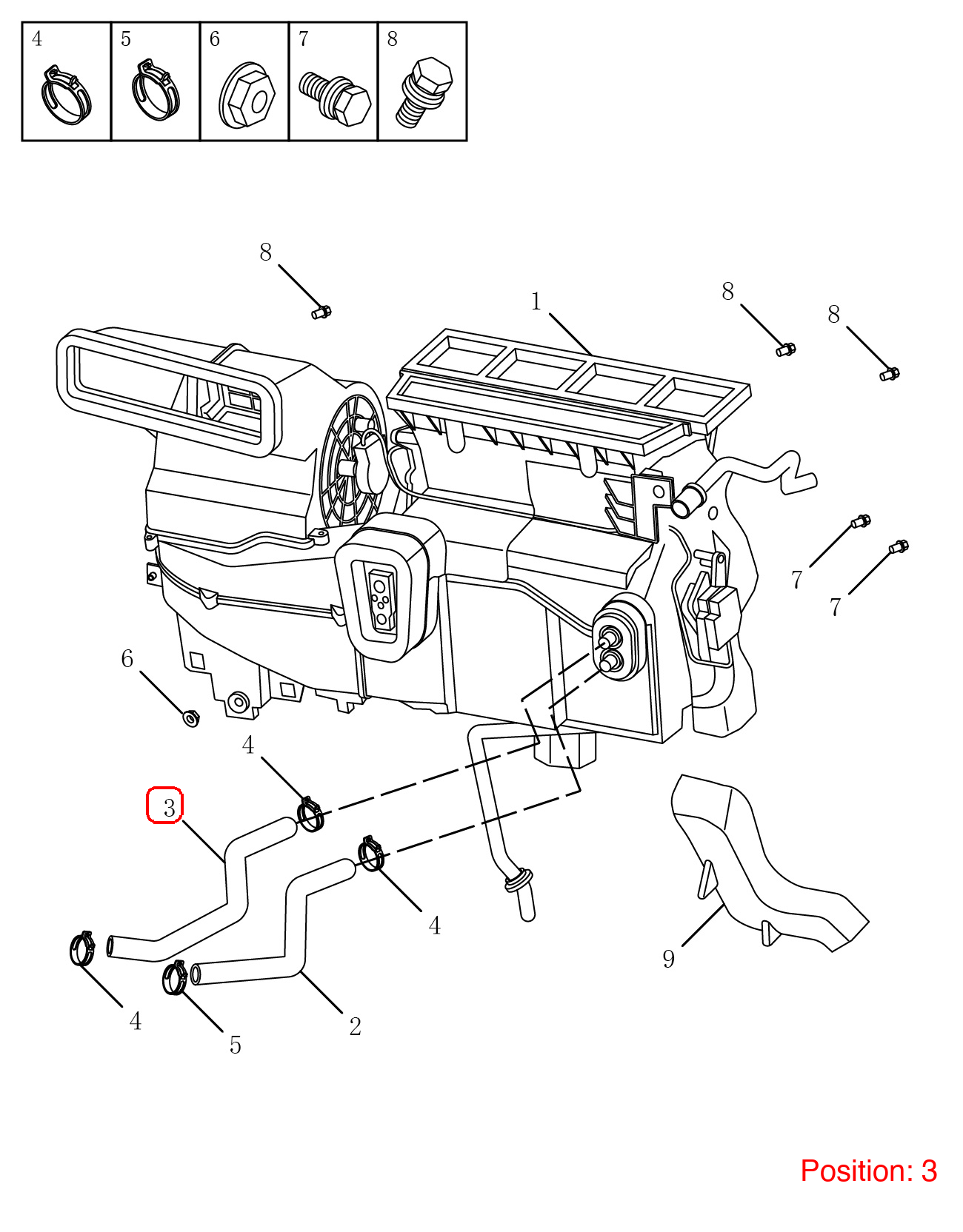 GEELY Coolant Inlet Hose OEM 8015001000 FOR Emgrand 8015001000-GEELY_OEM