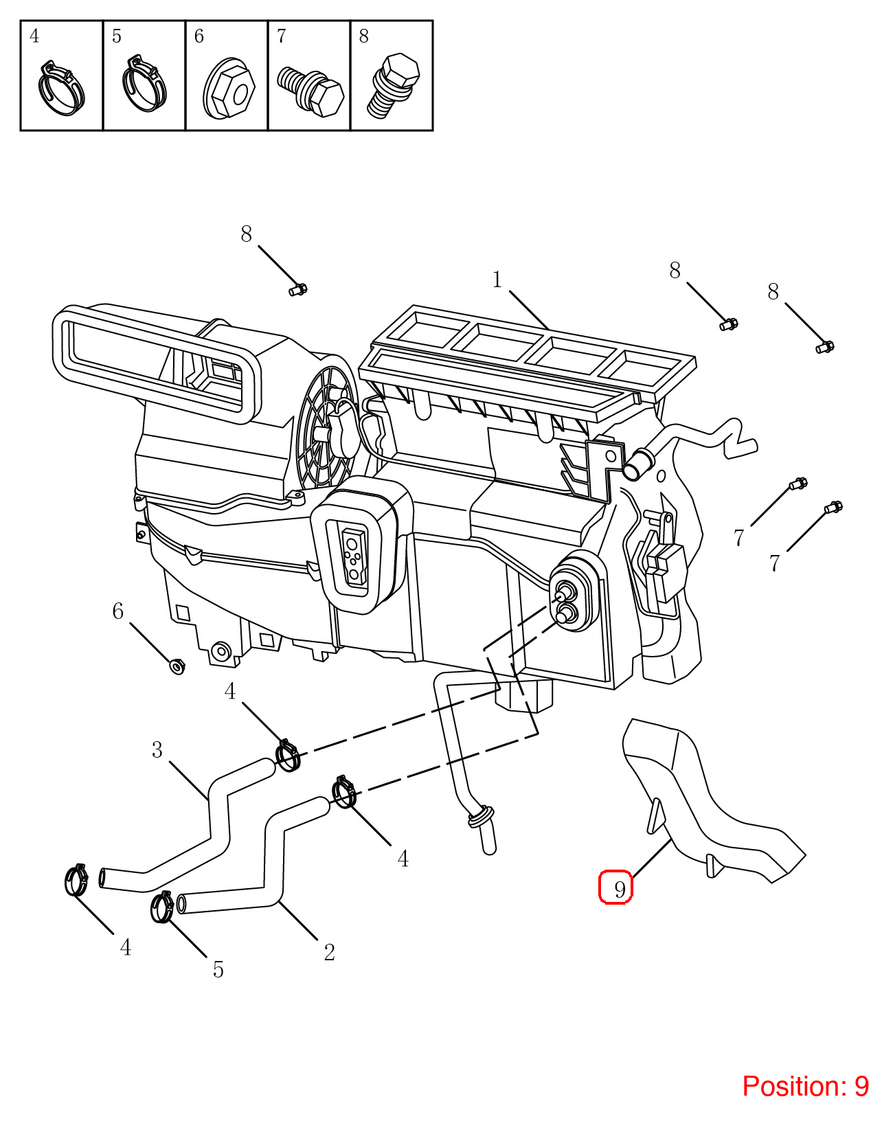 GEELY Air conditioning duct OEM 8015001200 FOR Emgrand 8015001200-GEELY_OEM