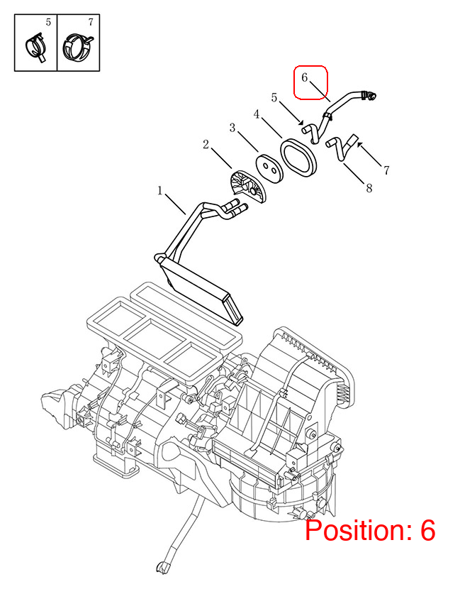 GEELY Coolant Inlet Hose OEM 8017014900 FOR Coolray 8017014900-GEELY_OEM