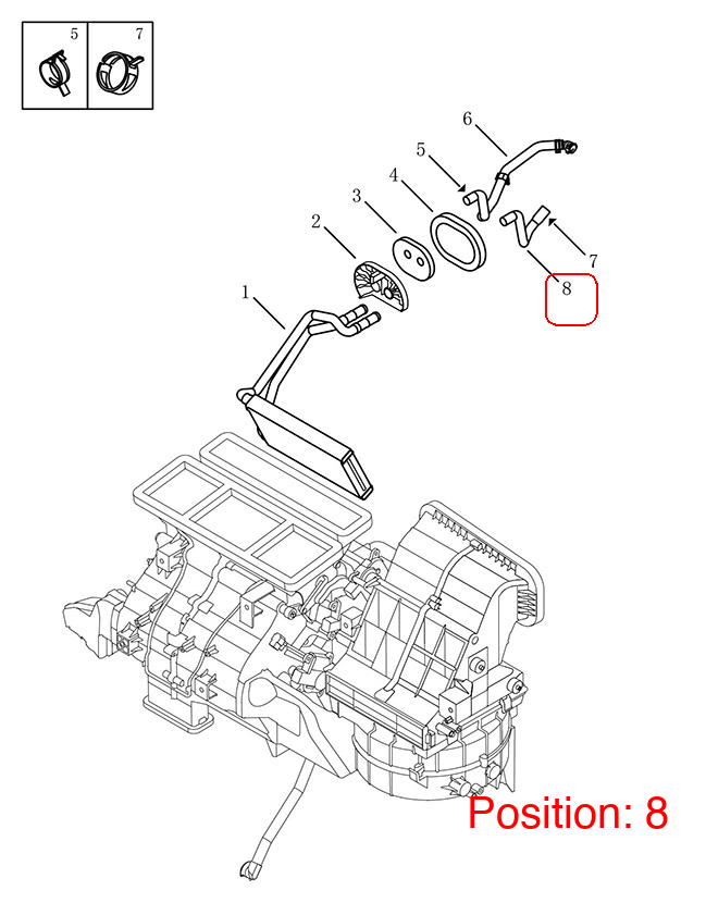 GEELY Coolant Inlet Hose OEM 8017022900 FOR Coolray 8017022900-GEELY_OEM