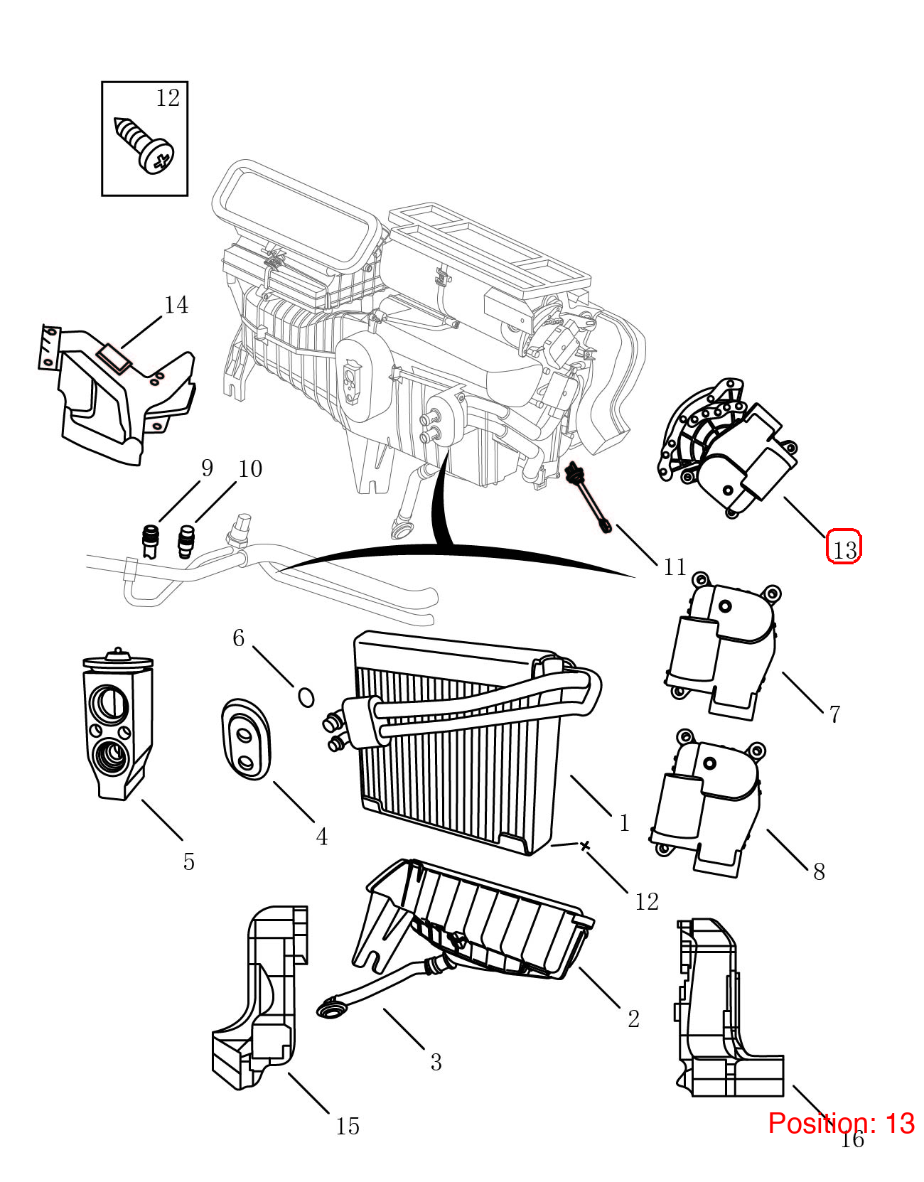GEELY A/C Heater Actuator OEM 8020002300 FOR Emgrand 8020002300-GEELY_OEM